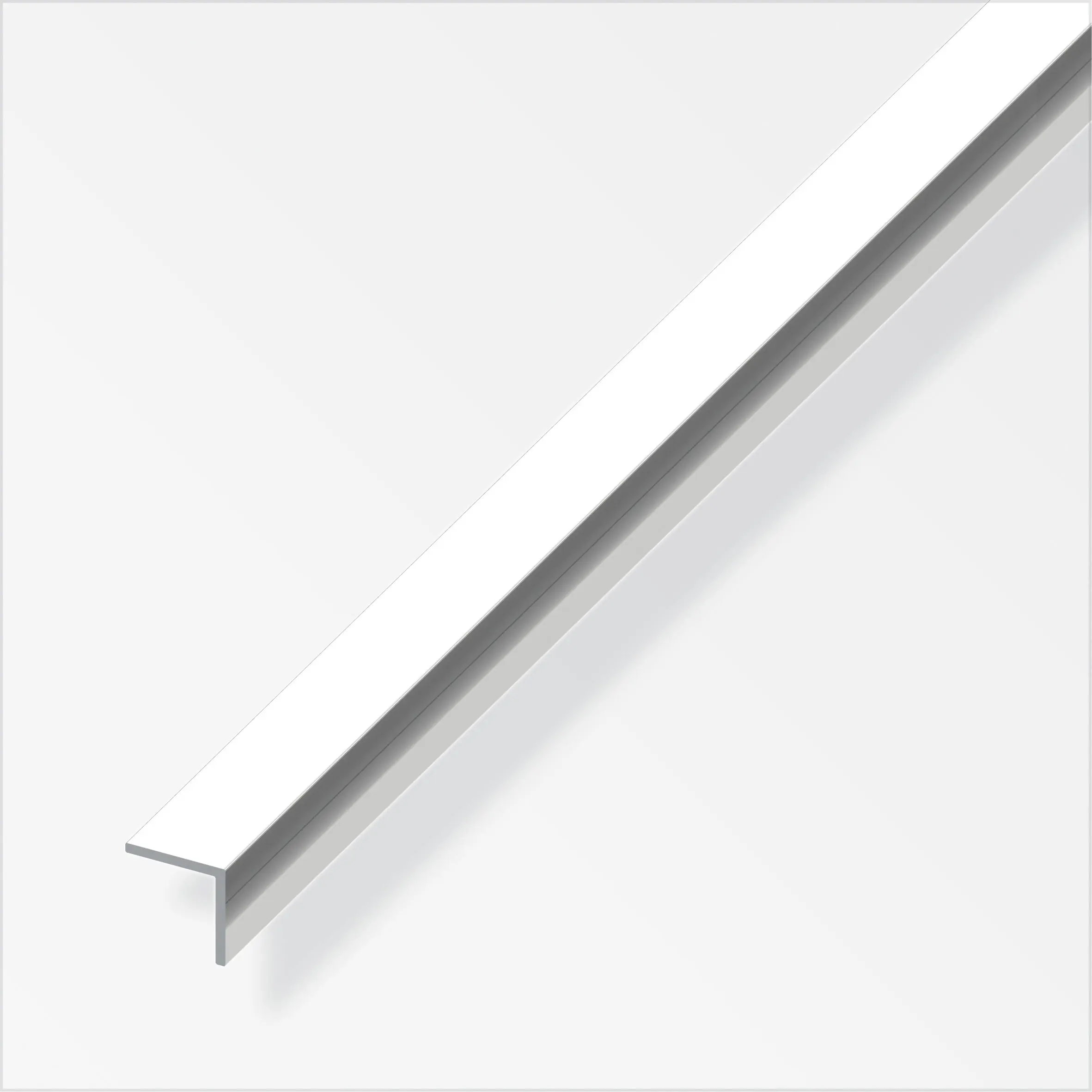 alfer Winkel 2.5 m, 10 x 10 mm Aluminium eloxiert poliert Chromoptik alfer Winkel 2.5 m, 10 x 10 mm Aluminium eloxiert poliert Chromoptik
