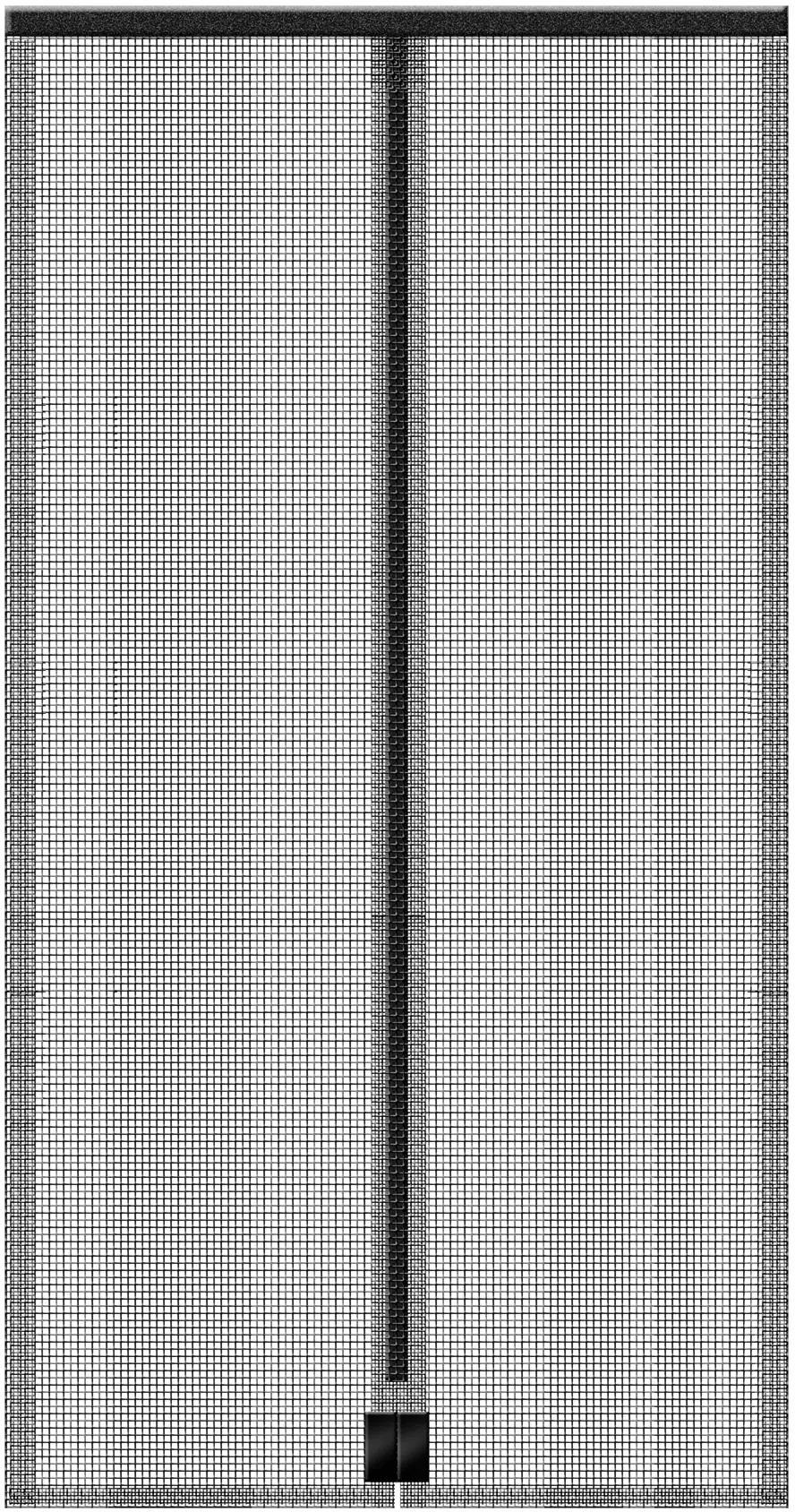 Schellenberg Fliegenschutz-Magnetvorhang 120 x 240 cm anthrazit kürzbar
