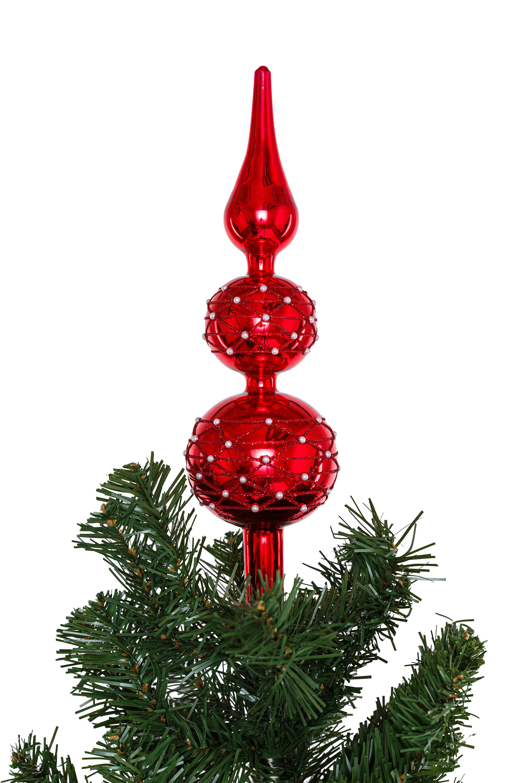 8718533794861_06 Kaemingk Baumspitze weihnachtsrot 31 cm