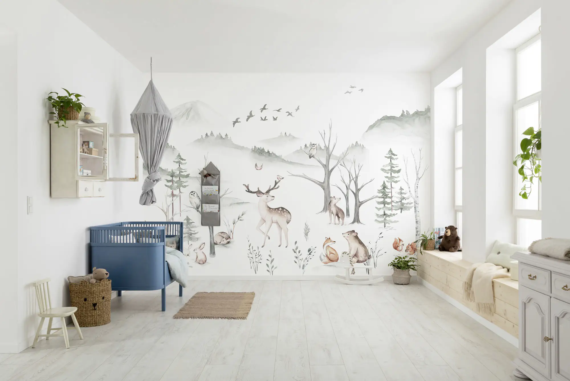 Komar Vlies Fototapete Cozy Woods 400 x 280 cm 