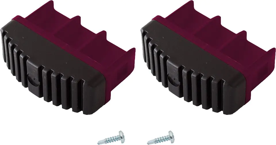 Krause Fußstopfen Corda Kunststoff 77 x 25 mm 2 Stück