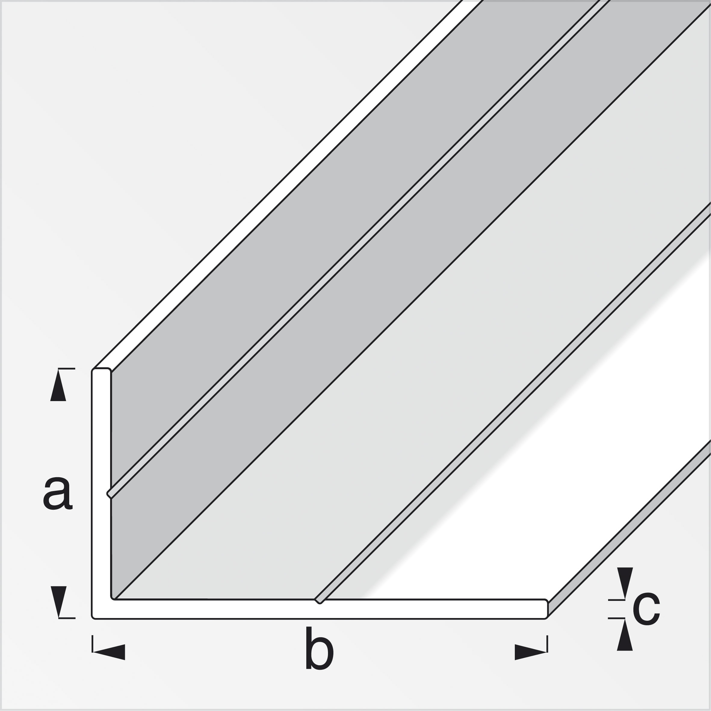 Produktbild von Alu-Winkelprofil 120 X 60 X 6 Mm – Ungleichschenklig, Länge 50 Cm, AlMgSi0.5, Für Bau & Handwerk