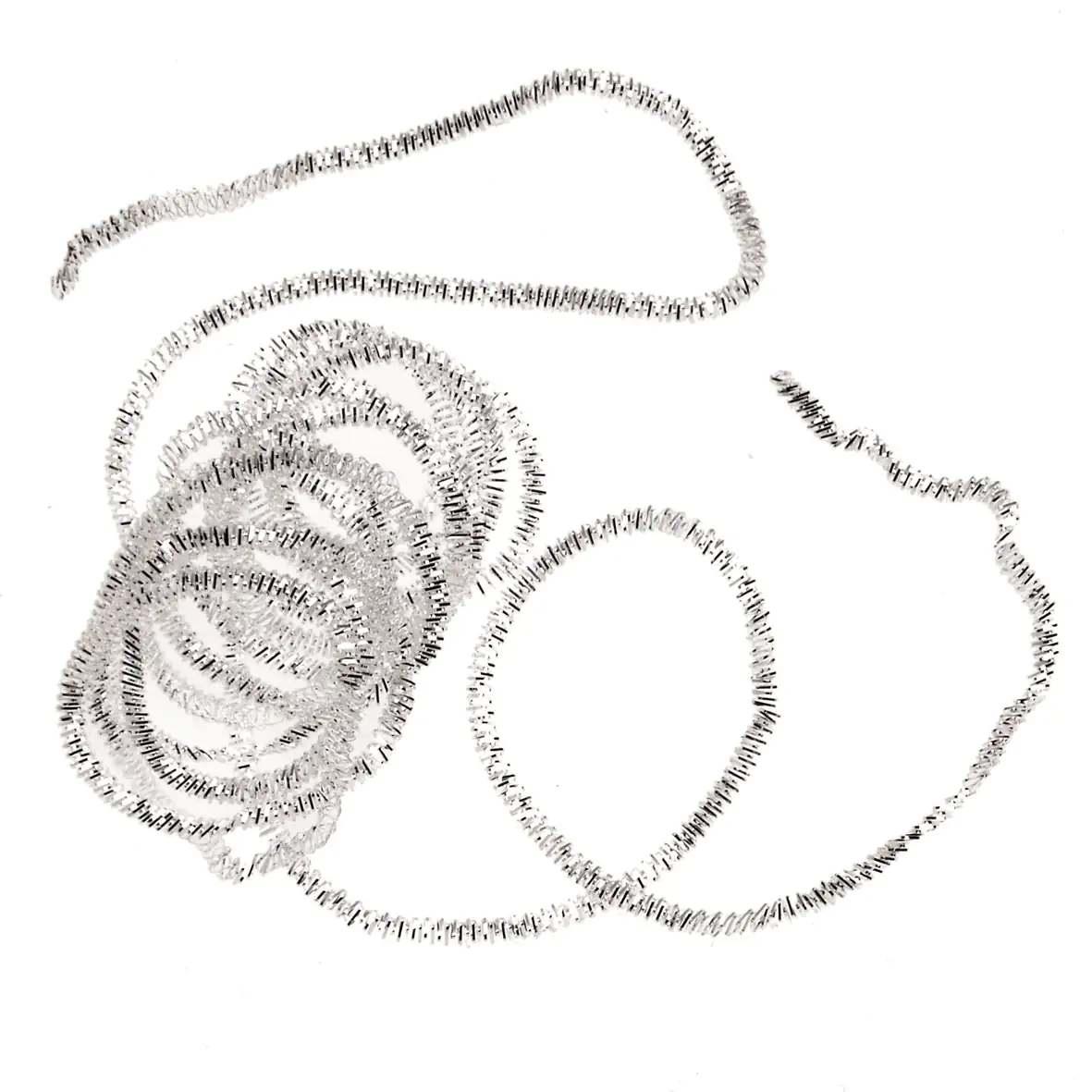 Glorex Bouillondraht versilbert 1,5mm 3m (6 x 50 cm)