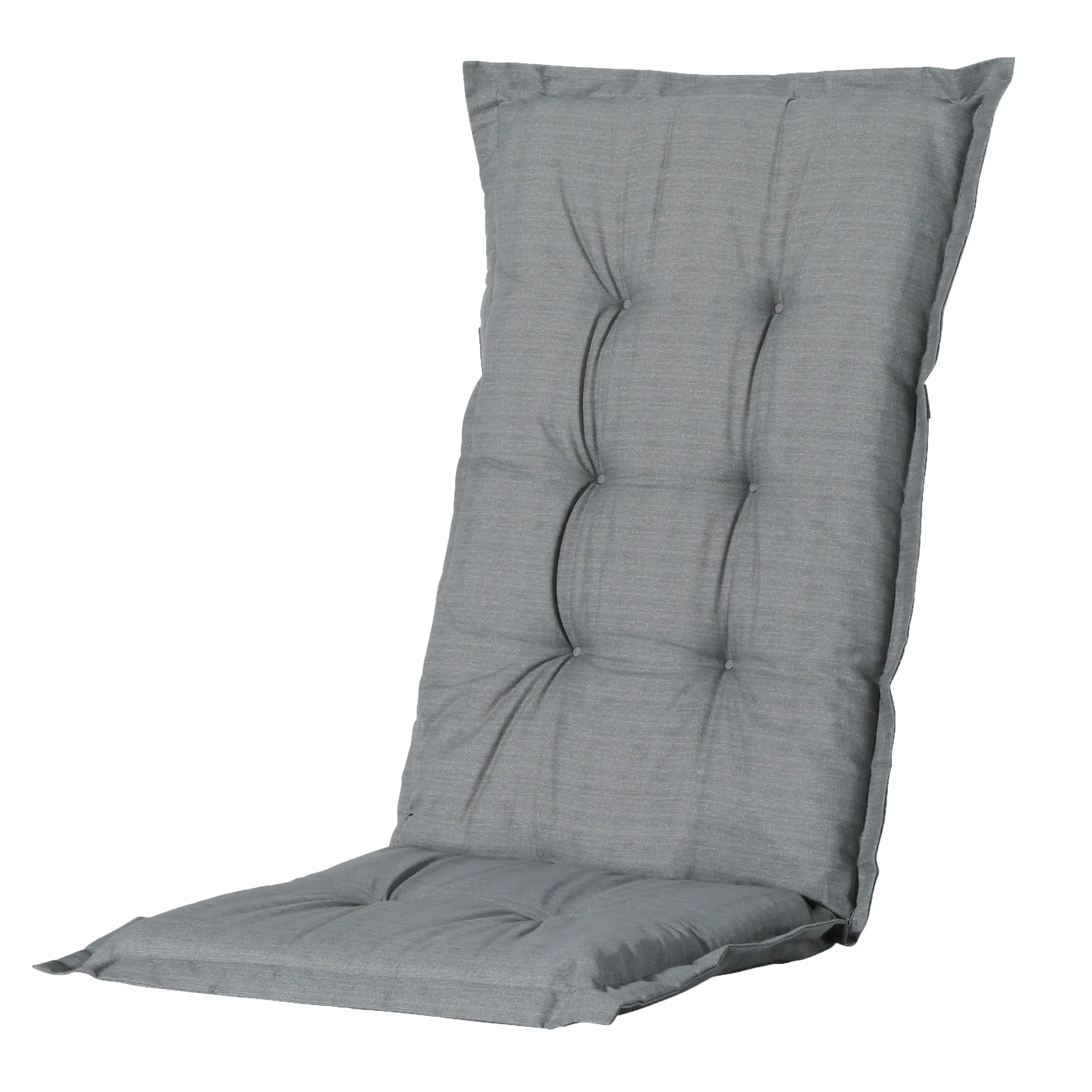 Madison Hochlehner-Auflage Basic grau 123 x 50 cm 4er-Set 