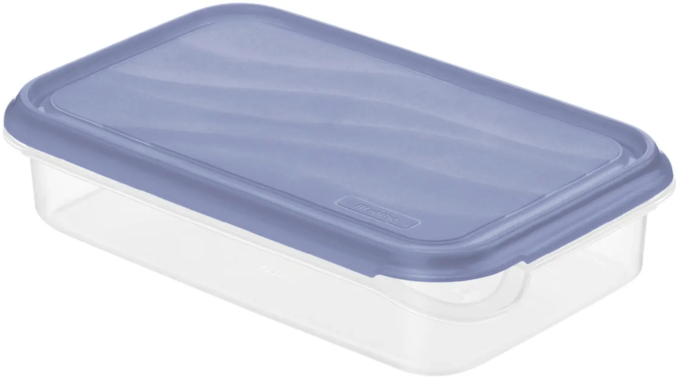 Rotho Kühlschrankdose Rondo 1 l flach horizon blau