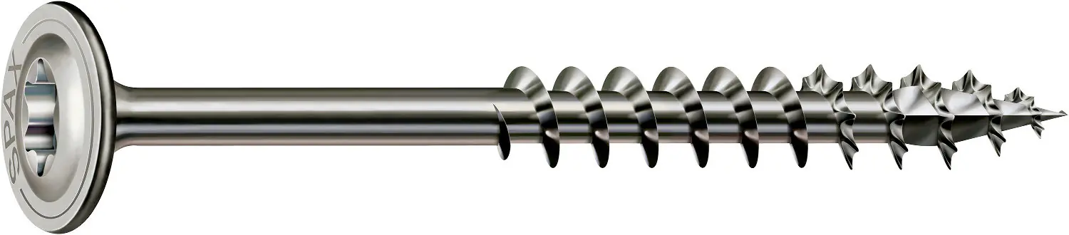 Spax Tellerkopfschrauben 8.0 x 140 mm TX 40 - 16 Stück Edelstahl