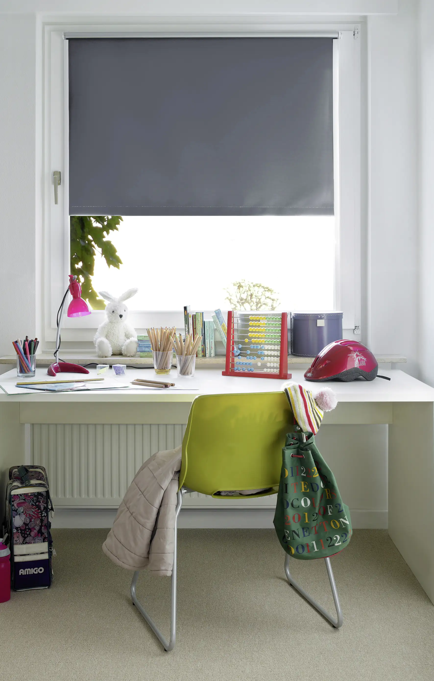 Gardinia EasyFix Thermo Rollo schiefer 90 x 210 cm