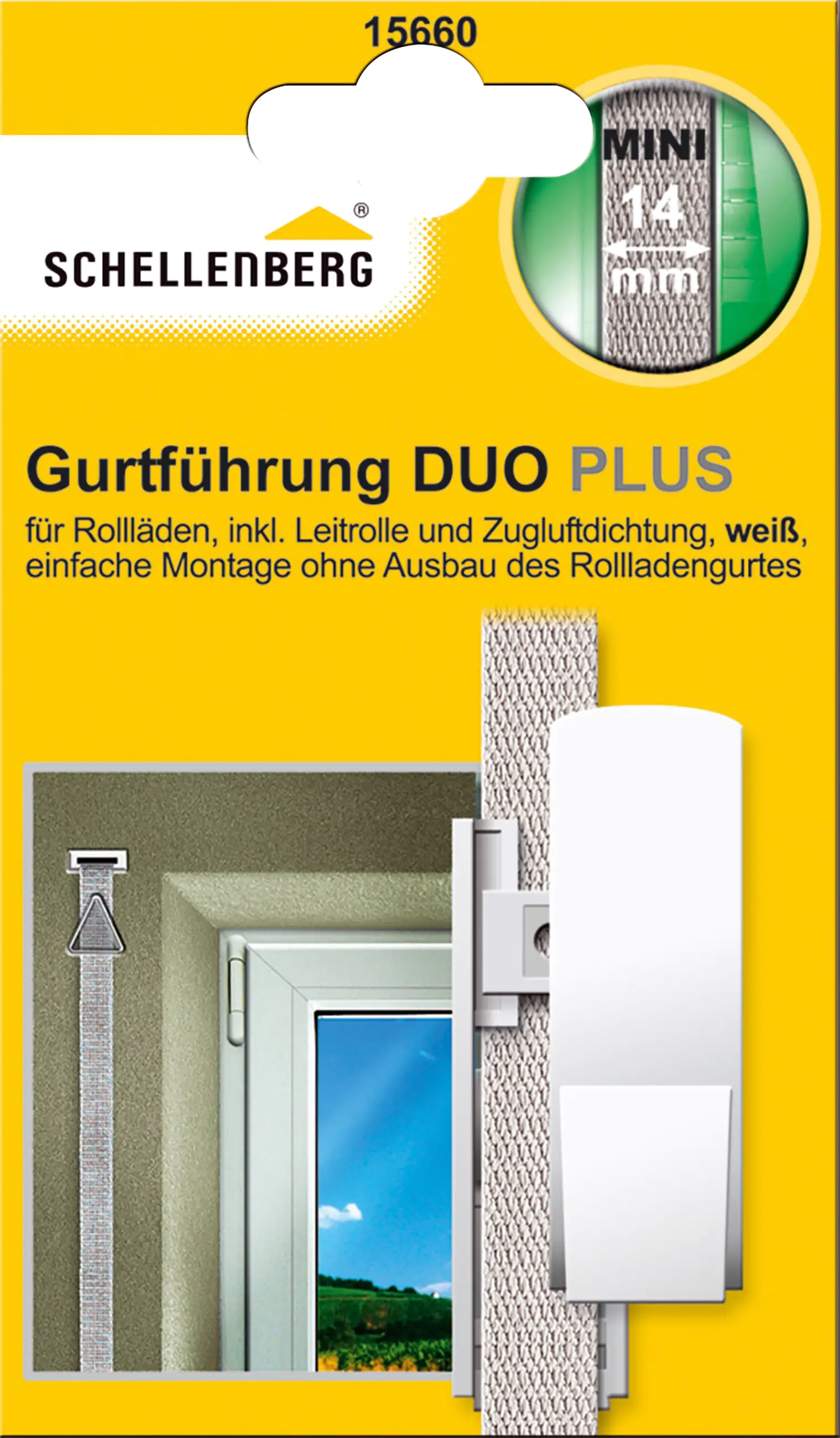 Schellenberg Gurtführung Duo Plus System Mini für schwere Rollläden