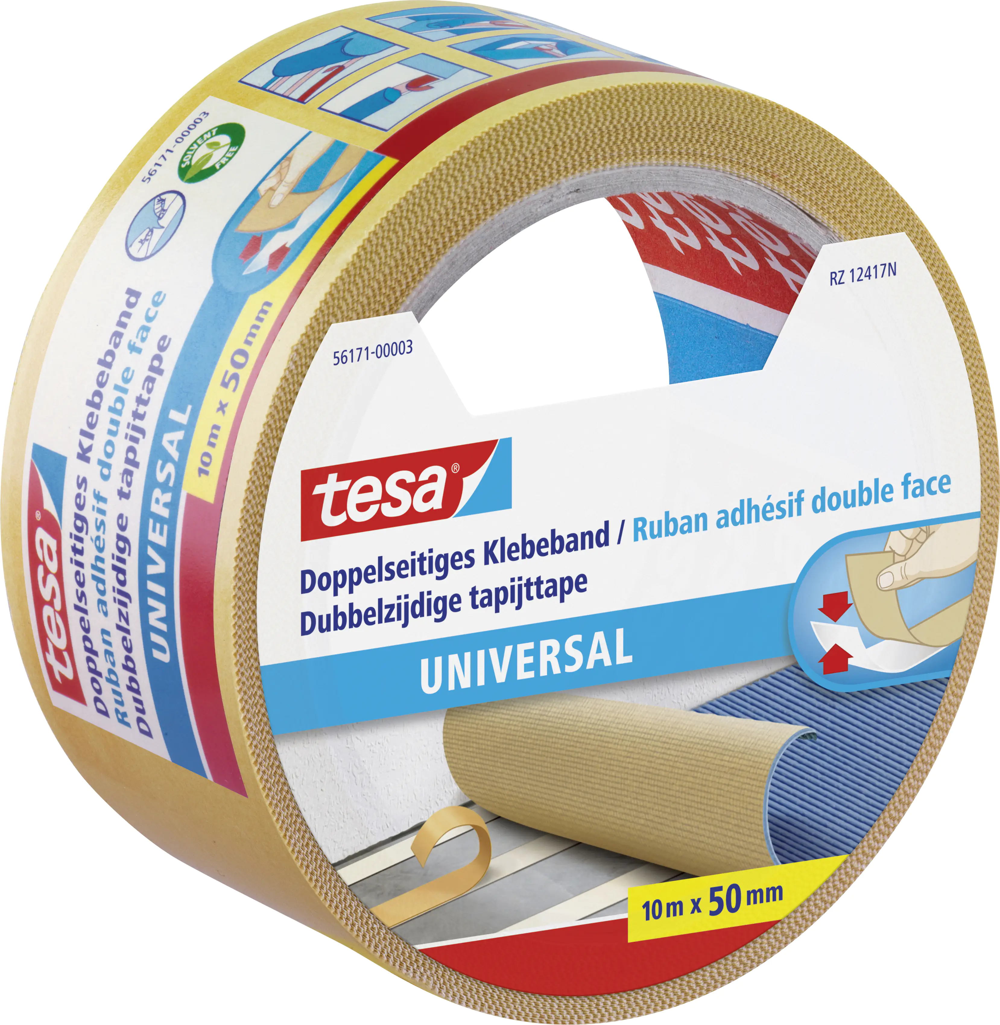tesa doppelseitiges Klebeband Universal 10 m x 50 mm tesa doppelseitiges Klebeband Universal 10 m x 50 mm