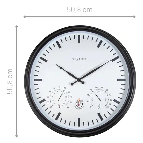 Nextime Außenwanduhr Sunflower Ø 50,8 cm Nextime Außenwanduhr Sunflower Ø 50,8 cm