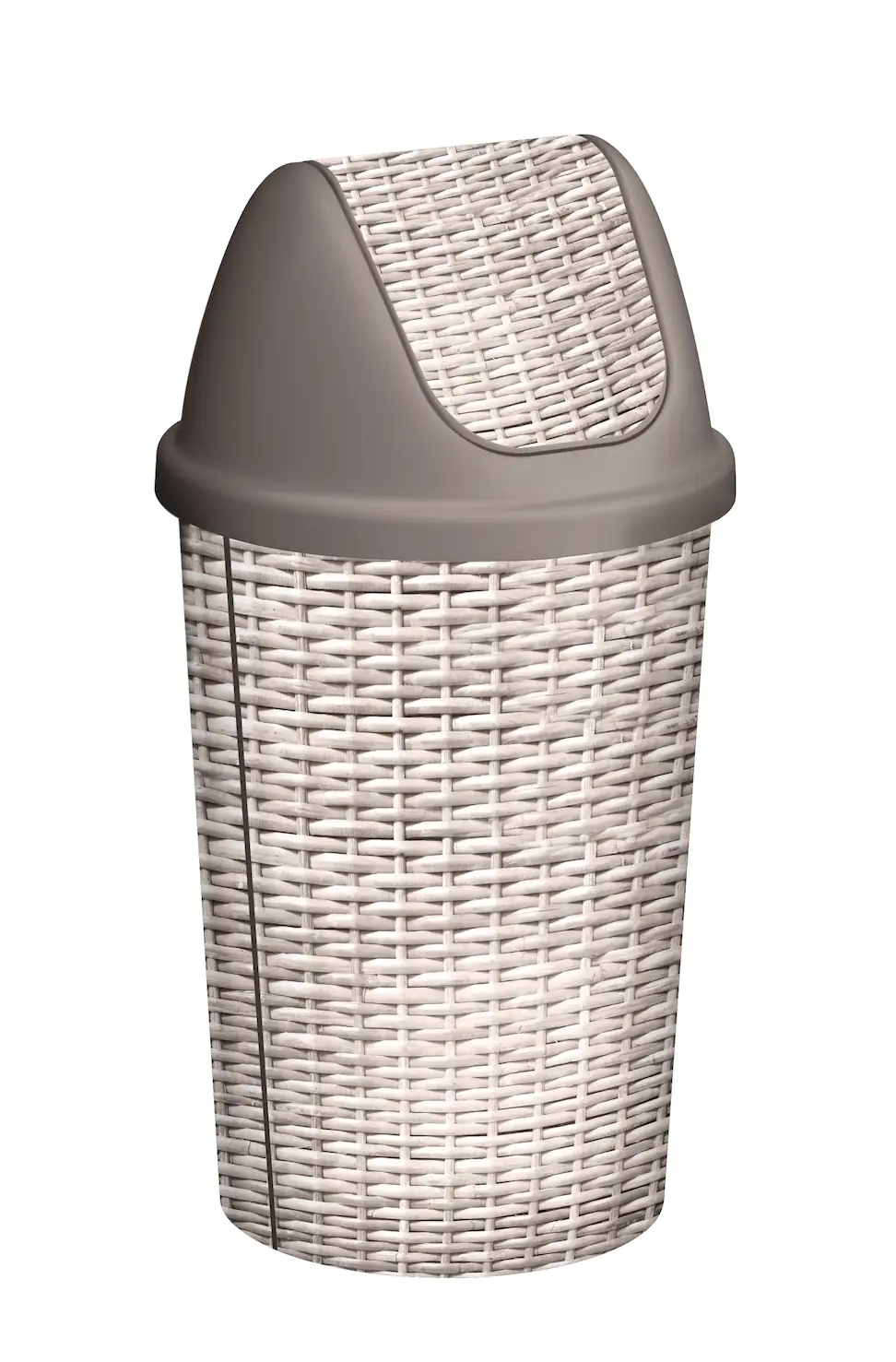 Sunware Schwingdeckeleimer Twinga 45 l, Dekor Korb