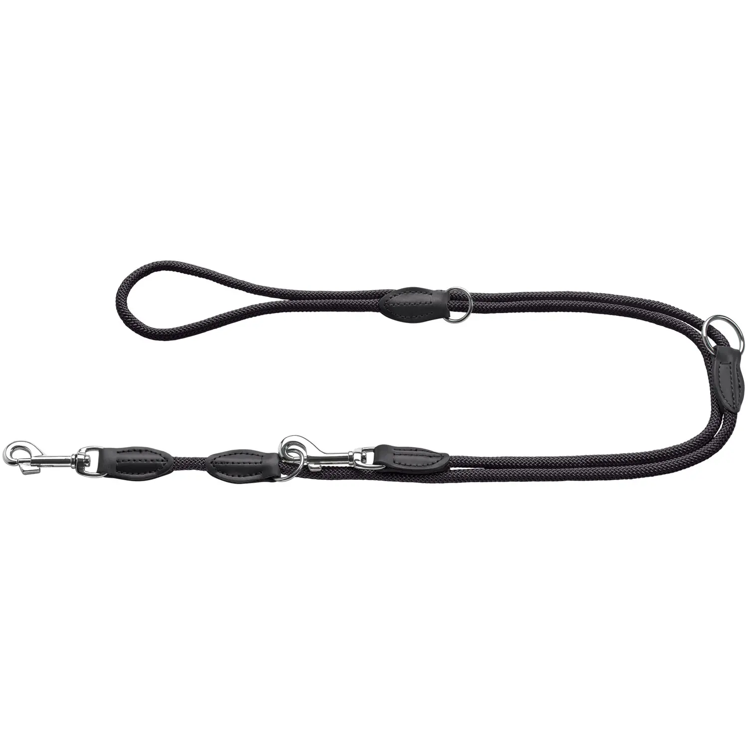 Hunter Hundeleine Führleine verstellbar Freestyle 2 m x 0,8 cm schwarz