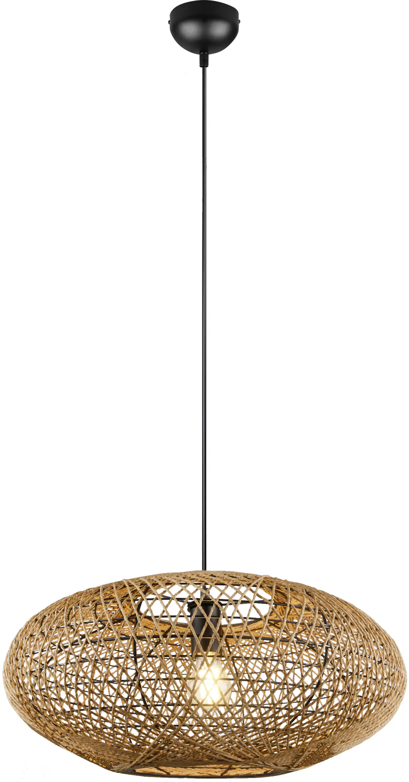 Trio Pendelleuchte Hedda sisalfarbig 