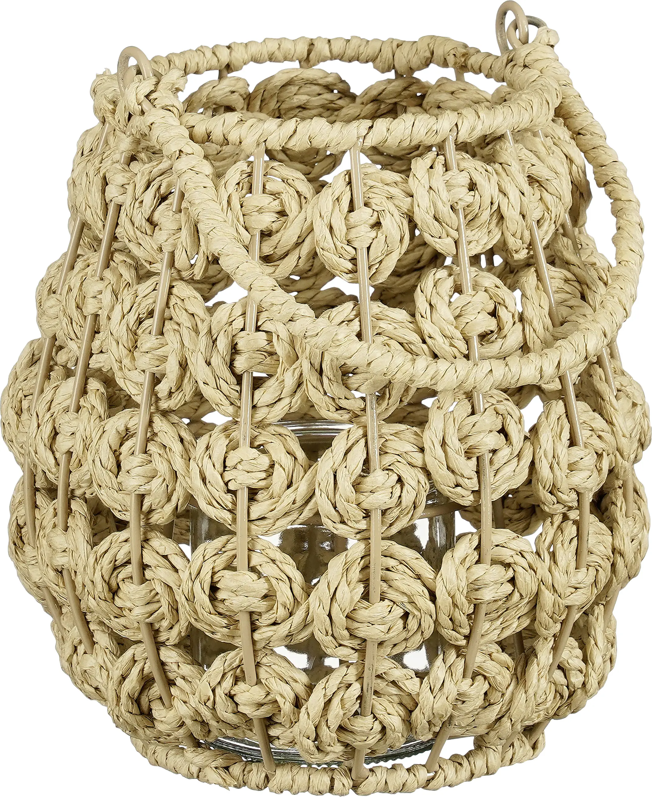 Mica Decorations Laterne Yodi paper 18 x 18 cm braun