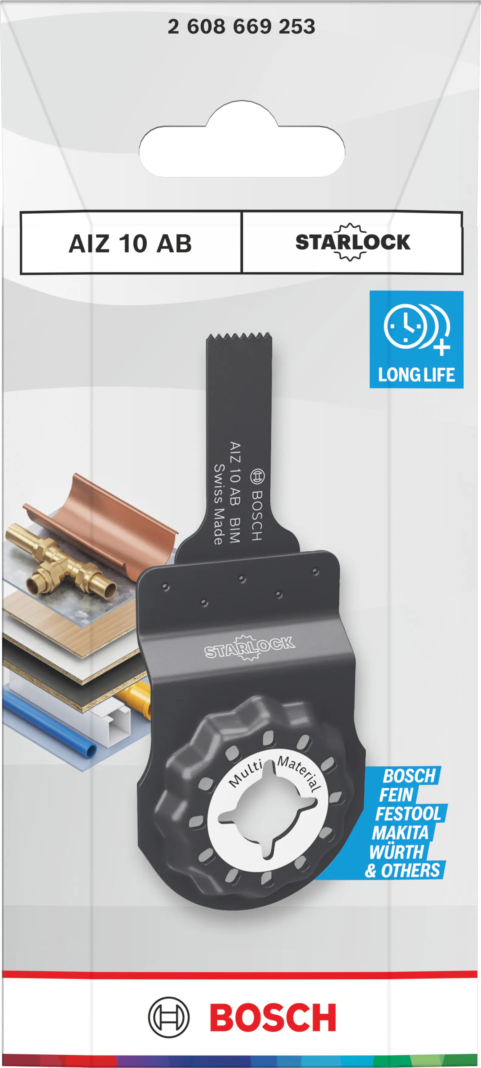 Bosch Tauchsägeblatt AIZ 10 AB Starlock Multi Material 10 × 25 mm