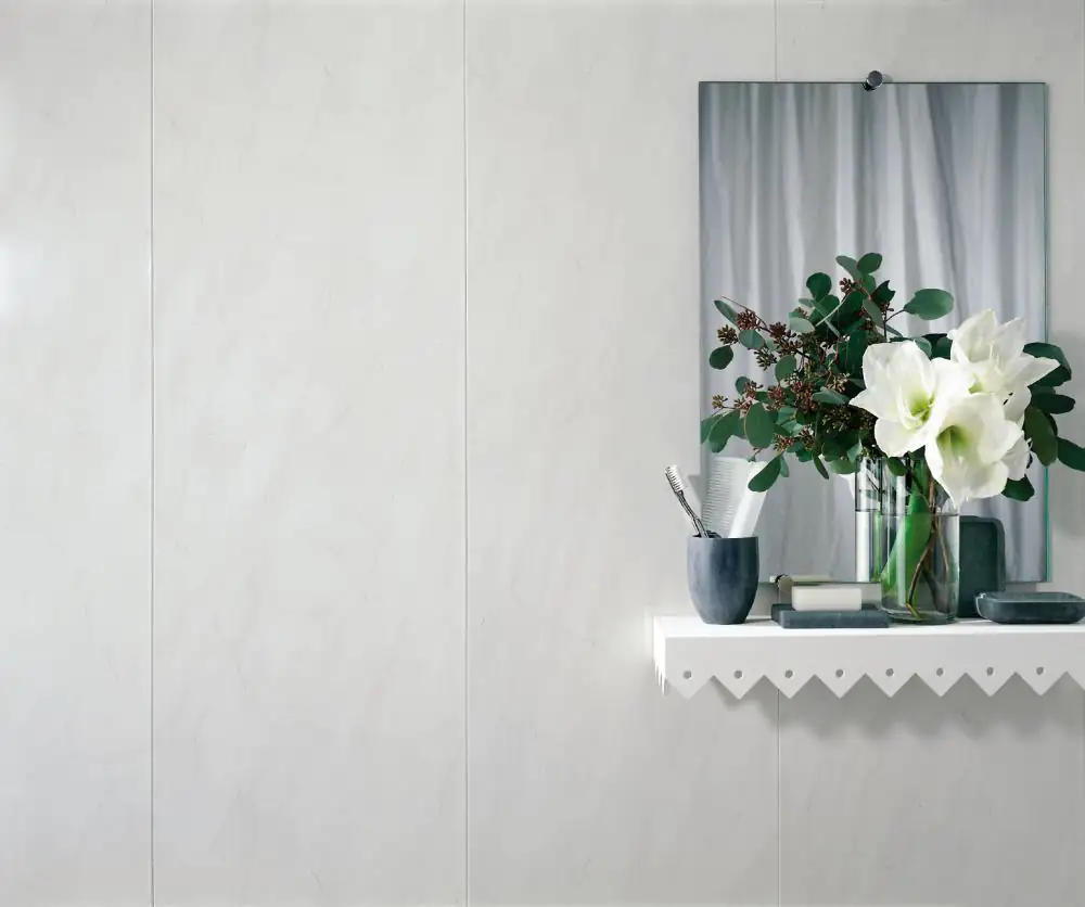 Grosfillex Kunststoffpaneele Element 260 x 37,5 cm 8 mm Marmor grau