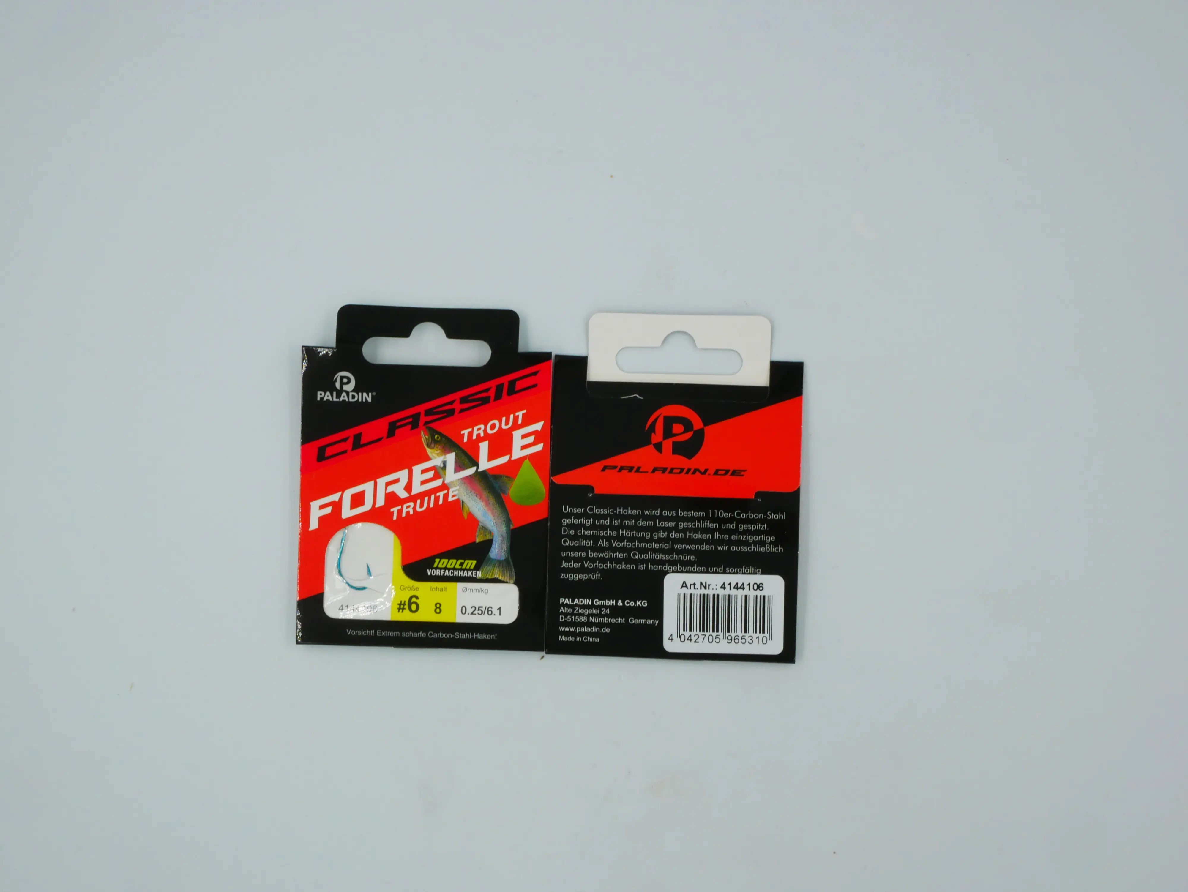 Paladin Forellenhaken gebunden Größe 6 100 cm 9 Stück blau Paladin Forellenhaken gebunden Größe 6 100 cm 9 Stück blau