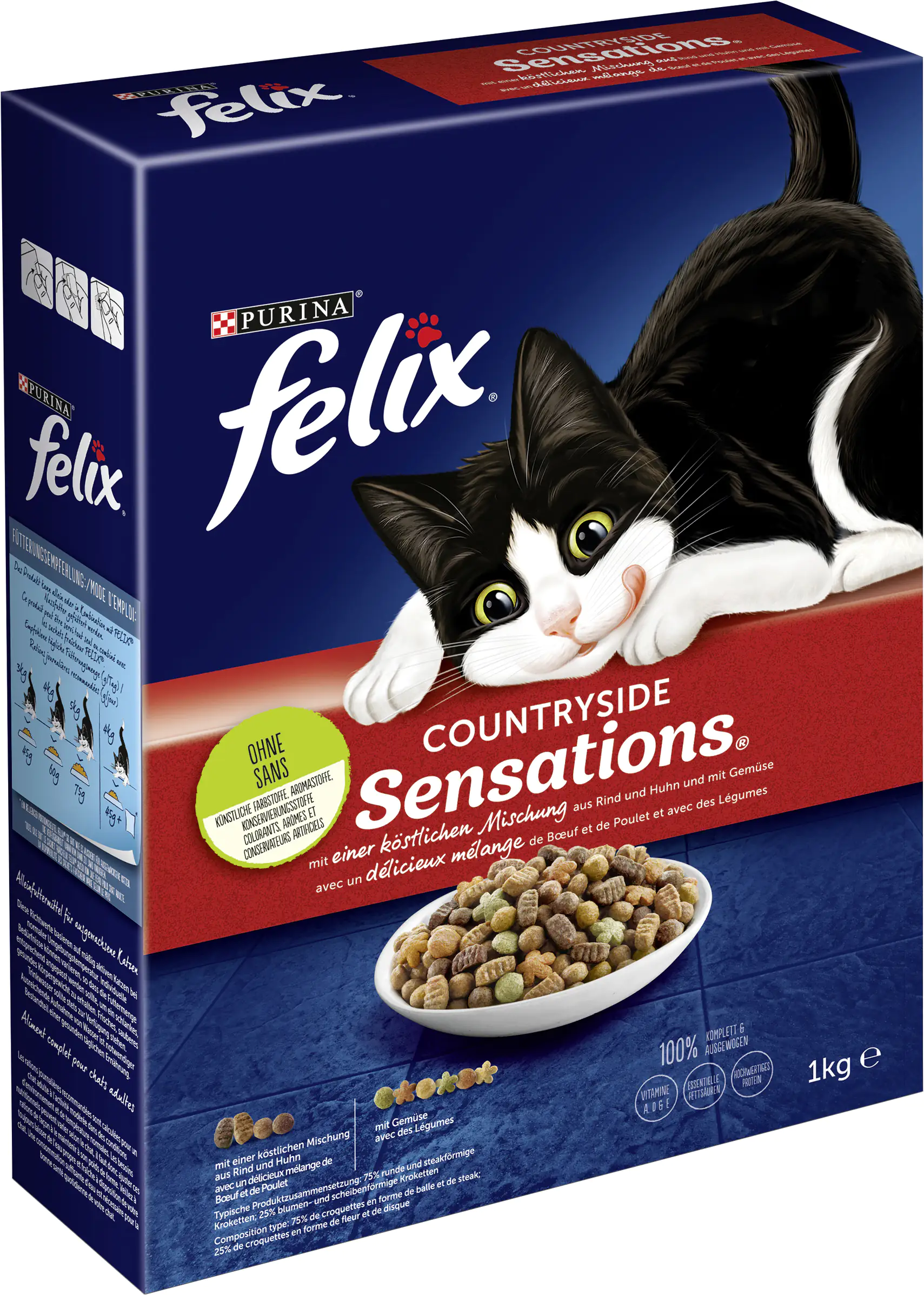 Felix Countryside Sensations mit Rind Huhn und Gemüse 1 kg Felix Countryside Sensations mit Rind Huhn und Gemüse 1 kg