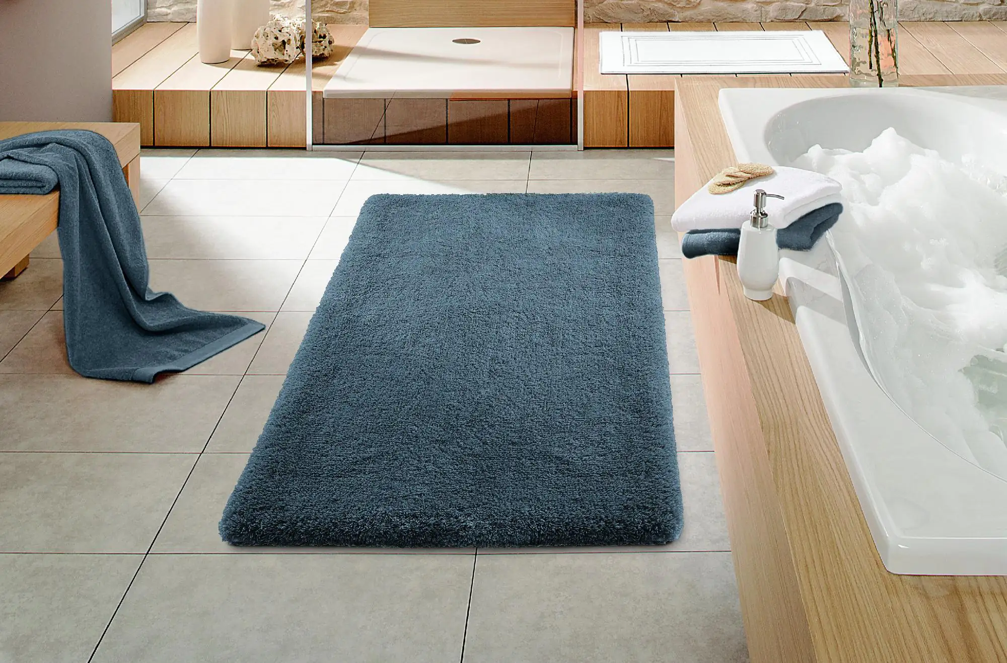 Primaster Badteppich anthrazit 120 x 70 cm Primaster Badteppich anthrazit 120 x 70 cm