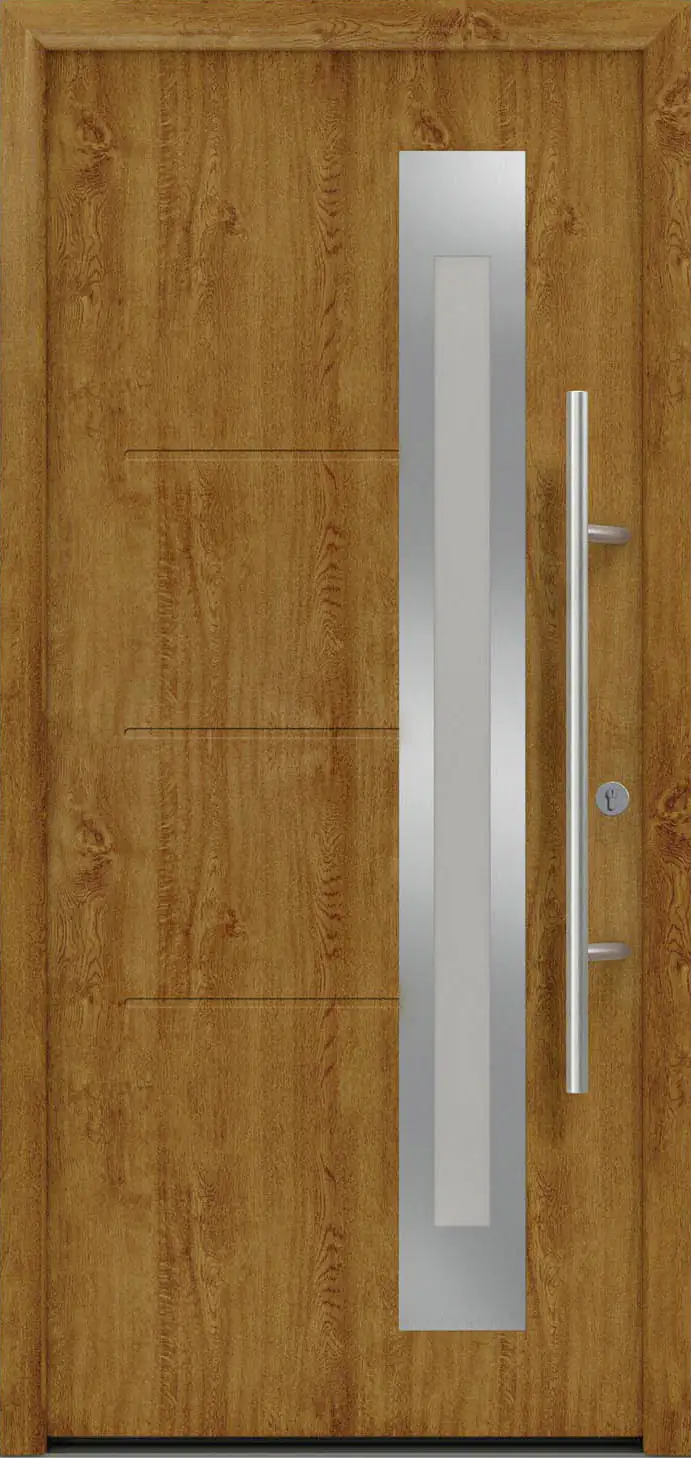 EcoStar Haustür ISOPRO Secur IPS 780S RC2 golden oak 110 x 210 cm EcoStar Haustür ISOPRO Secur IPS 780S RC2 golden oak 110 x 210 cm