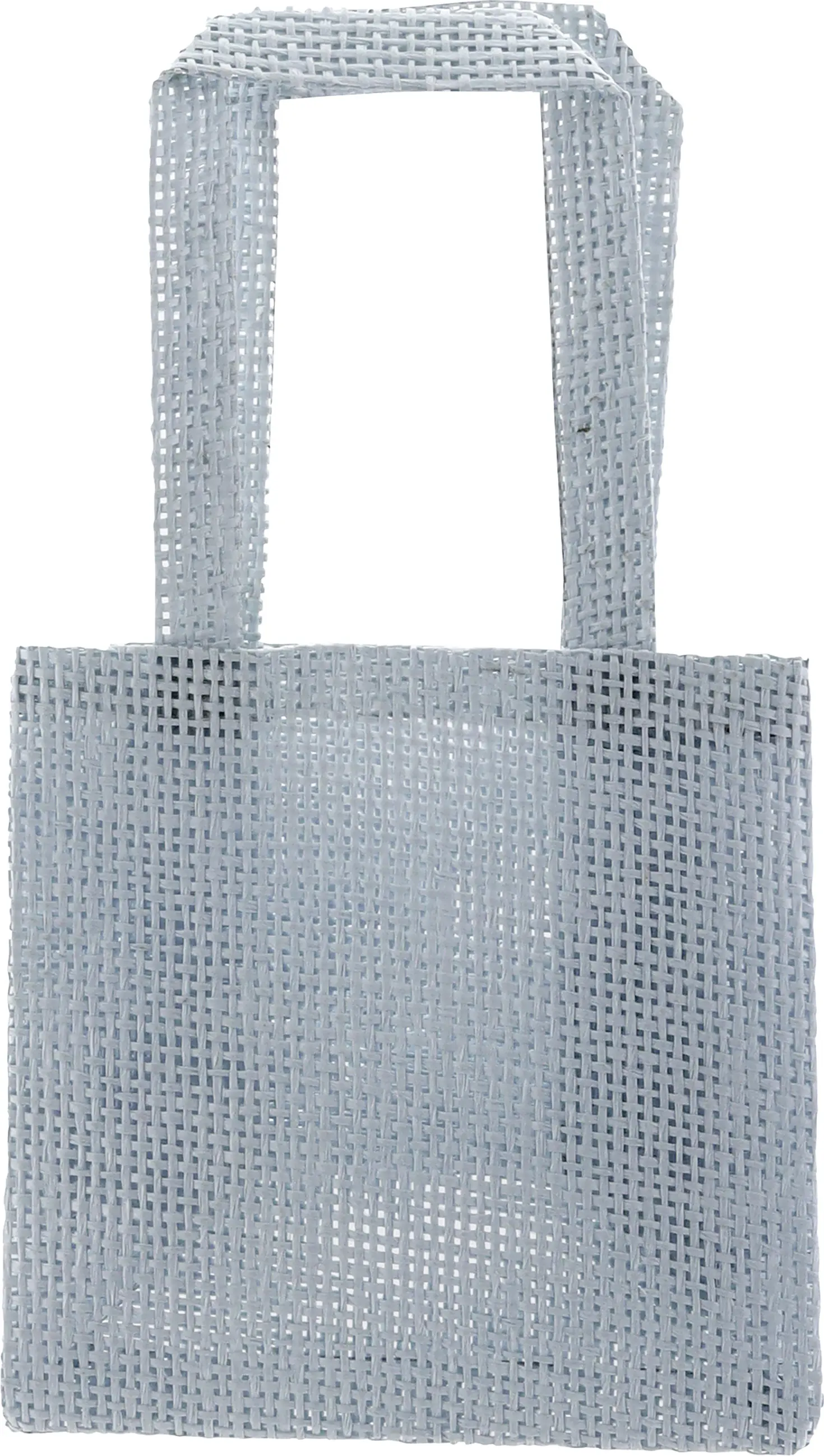 Tasche mit Henkel Graspapier 14 x 24 cm hellblau