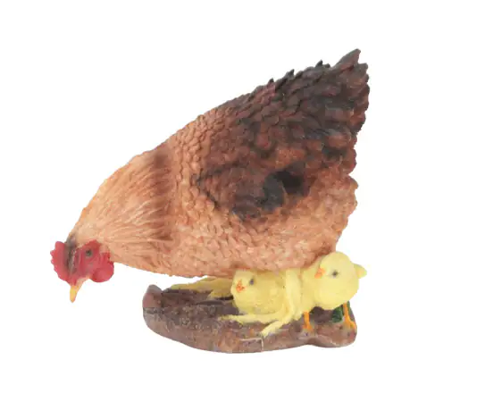 Dekofigur Henne braun 23,6 x 15 x 26 cm