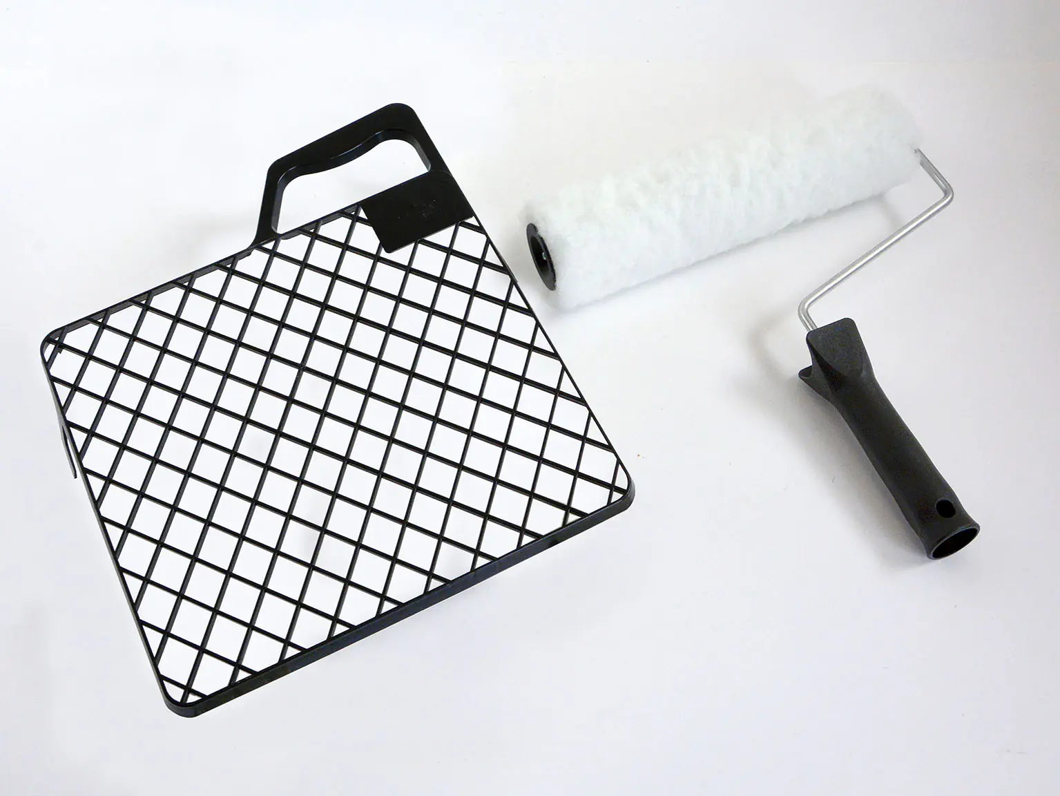 Nespoli Farbroller-Set mit Abstreifgitter Vestan 21 cm mit 1K Griff