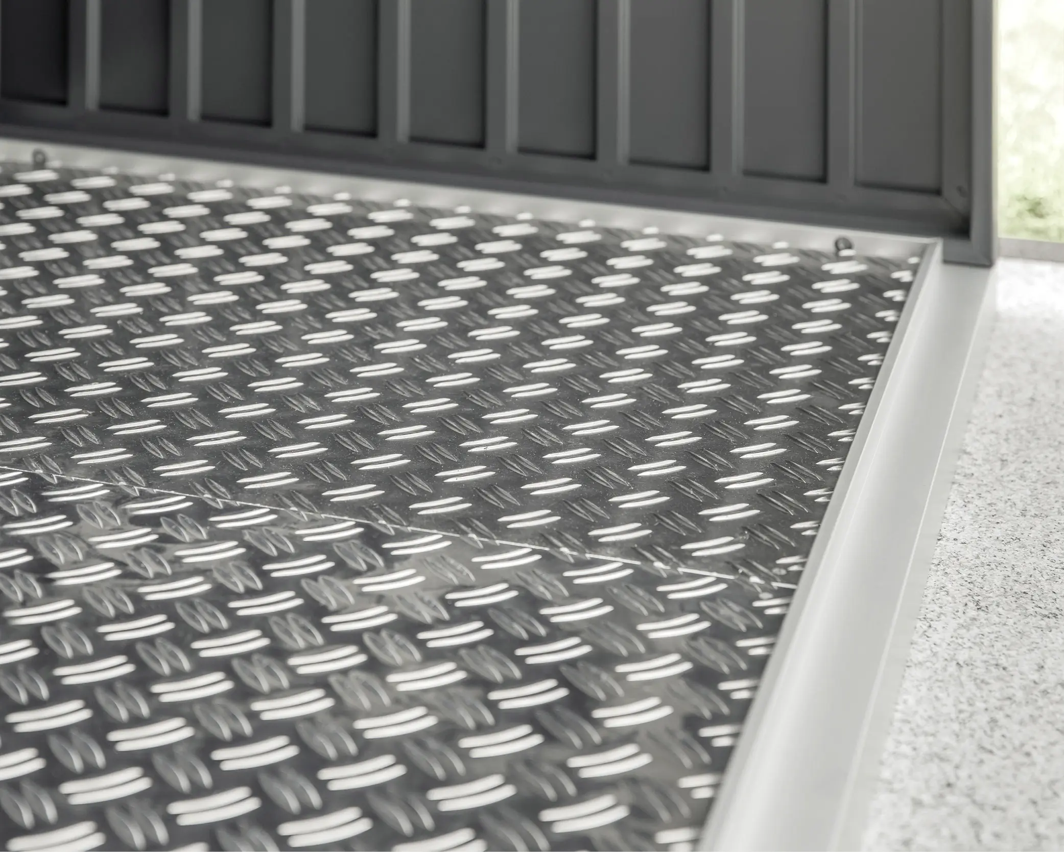 EcoStar Riffelblech-Boden Fußboden Paket Typ 2 für Kaminholzregal