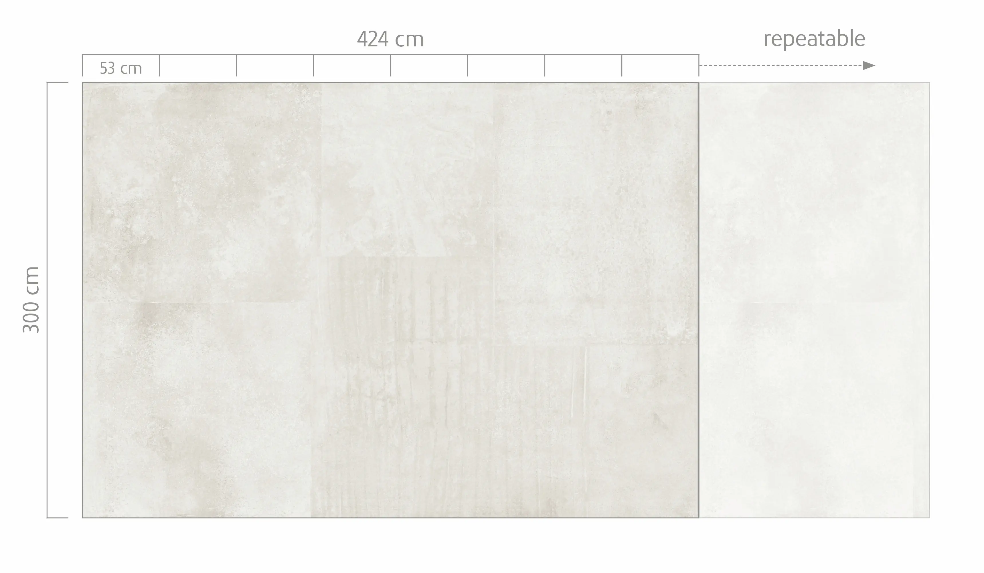 Rasch Vlies Fototapete 364217 Weiß-Offwhite Muster & Motive 3 m x 4,24 m