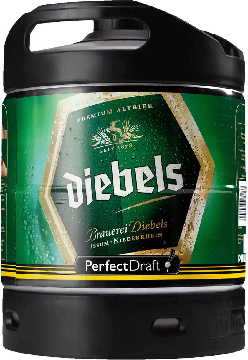 Diebels Alt Bier 1x 6 l Fass für Perfect Draft Bierzapfanlage