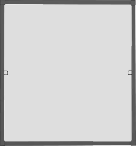 Windhager IS Fliegenschutz-Fenster Click & Protect 130 x 140 cm schwarz/anthrazit