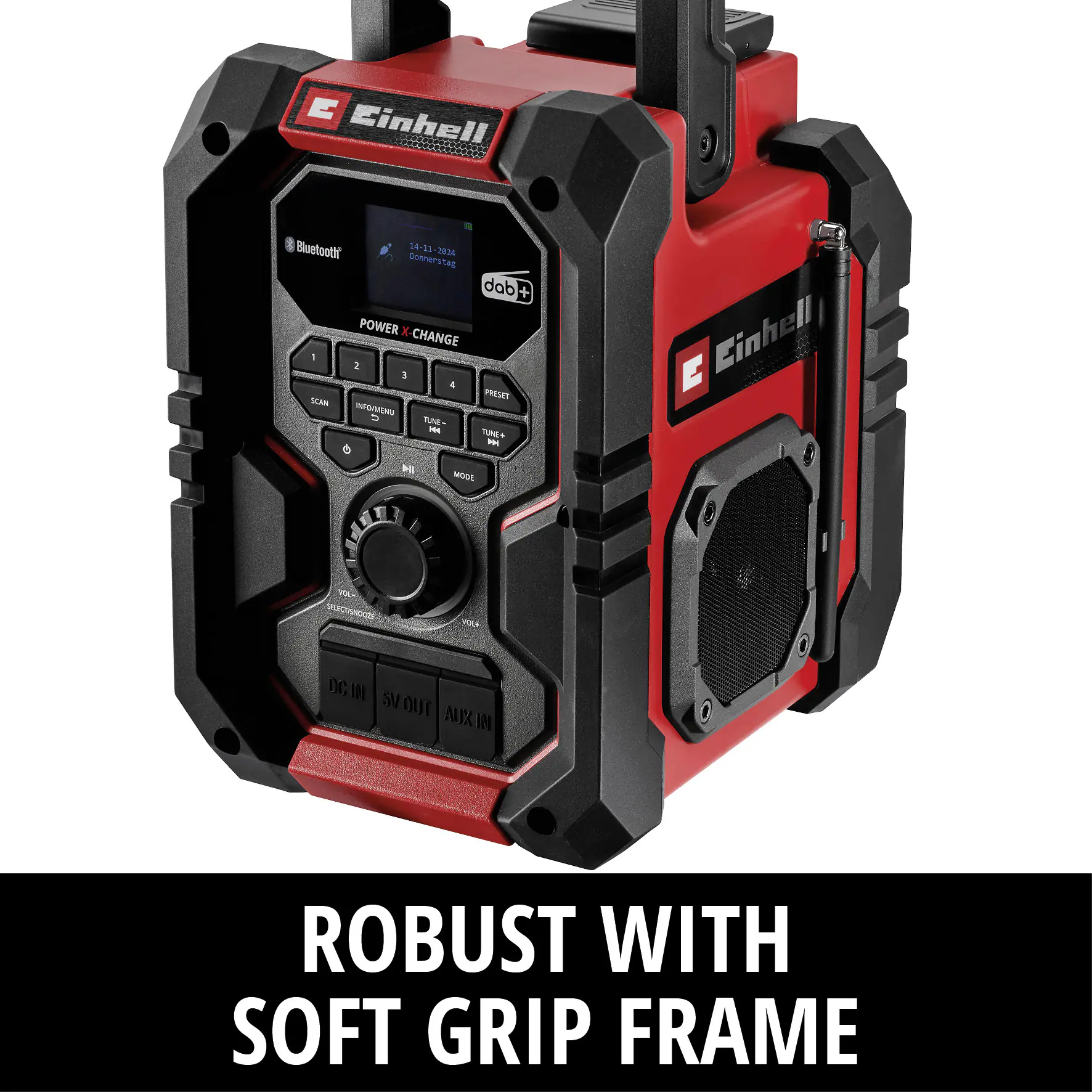 Einhell Expert Baustellenradio Akku-Radio TE-CR 18 Li DAB+/FM/BT Solo