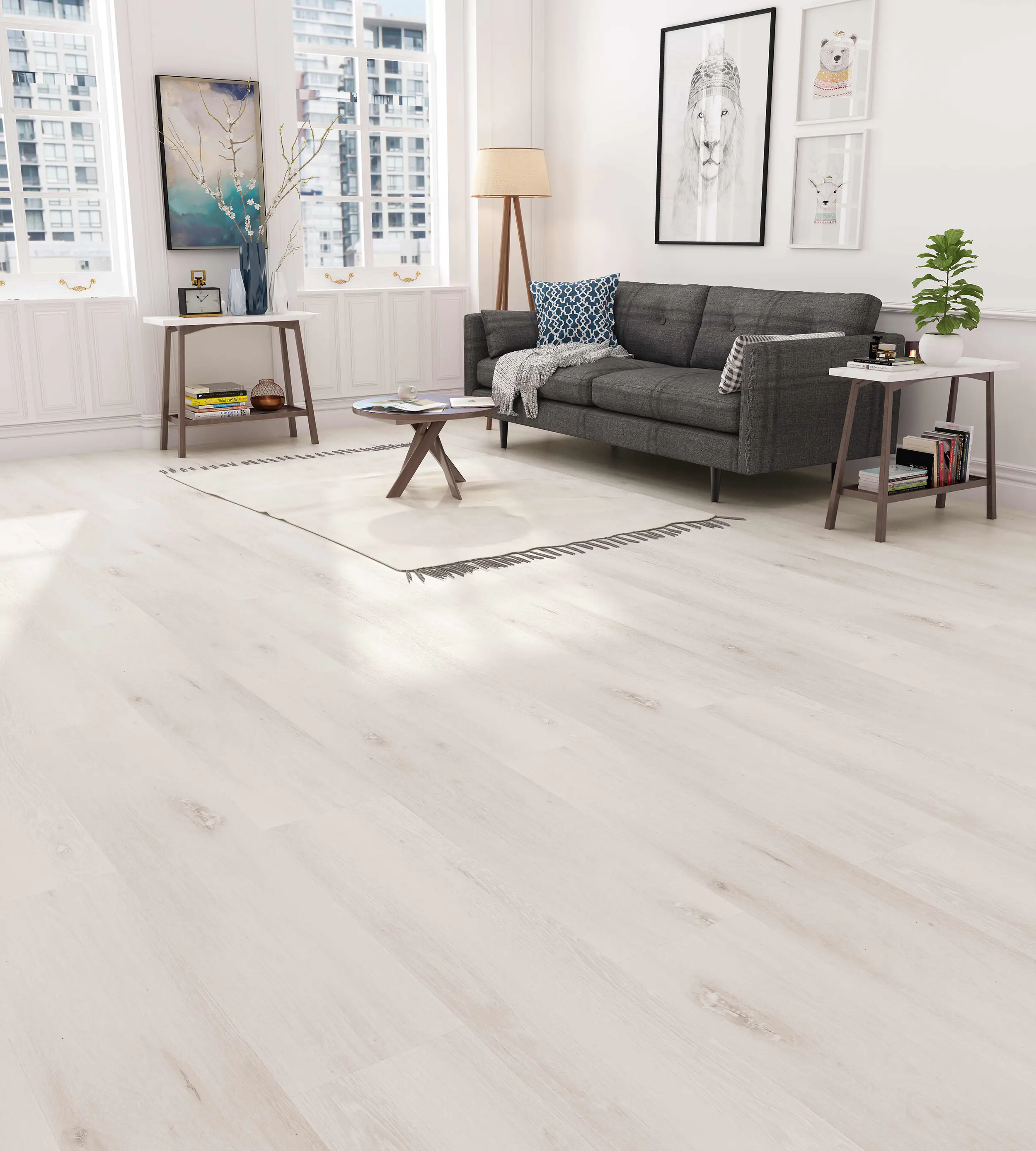 2077804032153_01 TrendLine Vinylboden Eiche natur Landhausdiele 122 x 23 cm 3,5 mm