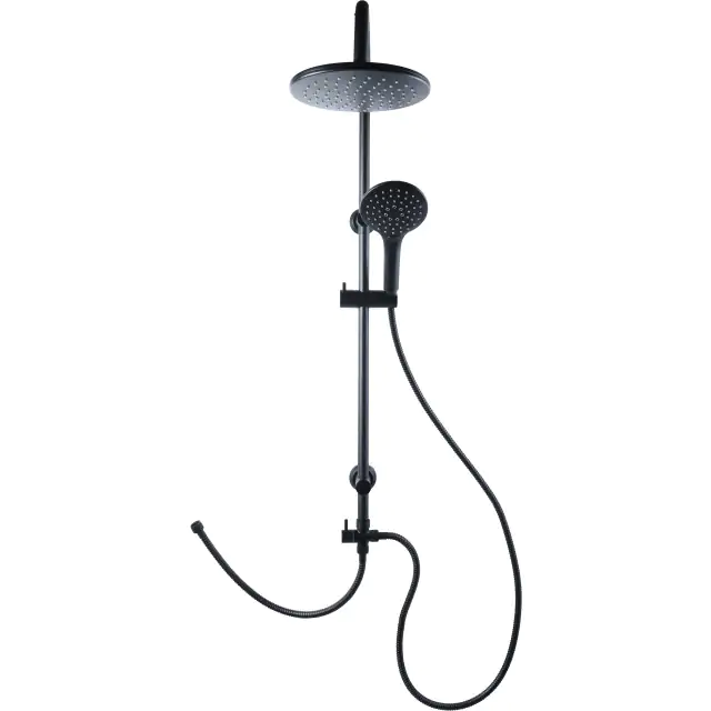 Cornat Duschsystem Noir schwarz mit 3 Strahlarten