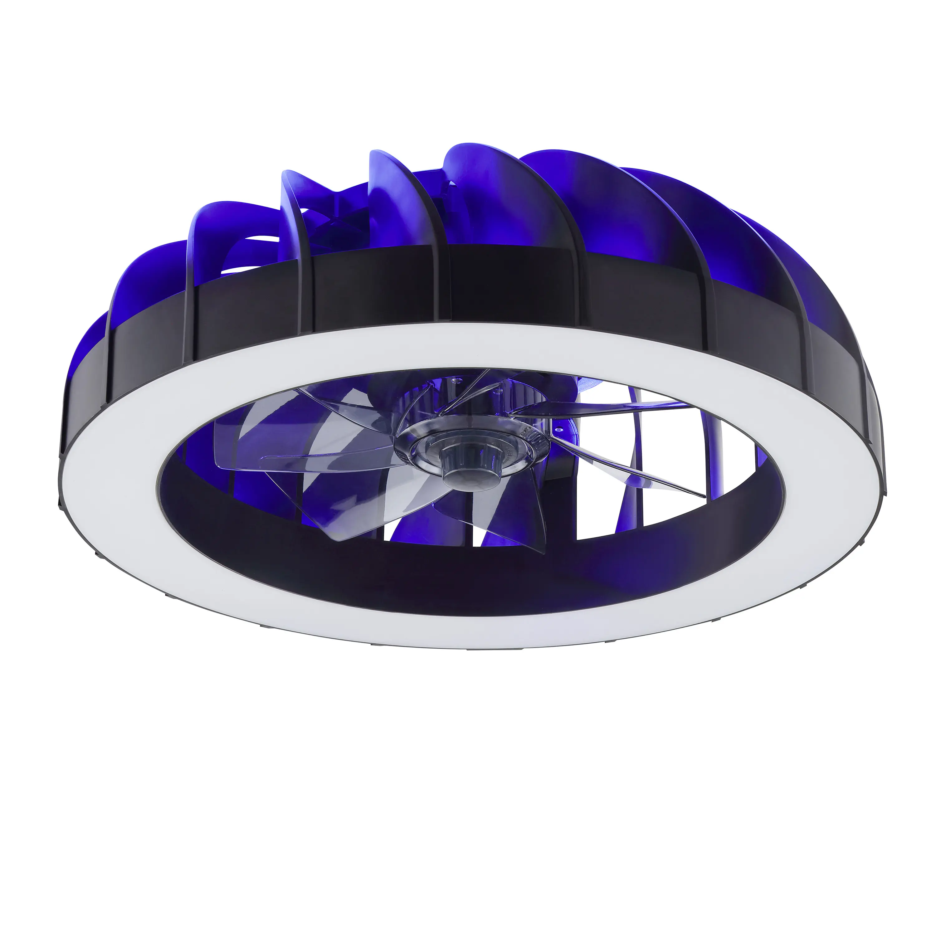 Briliant Deckenleuchte Fanora mit Ventilator 30W Ø 46 cm RGB schwarz