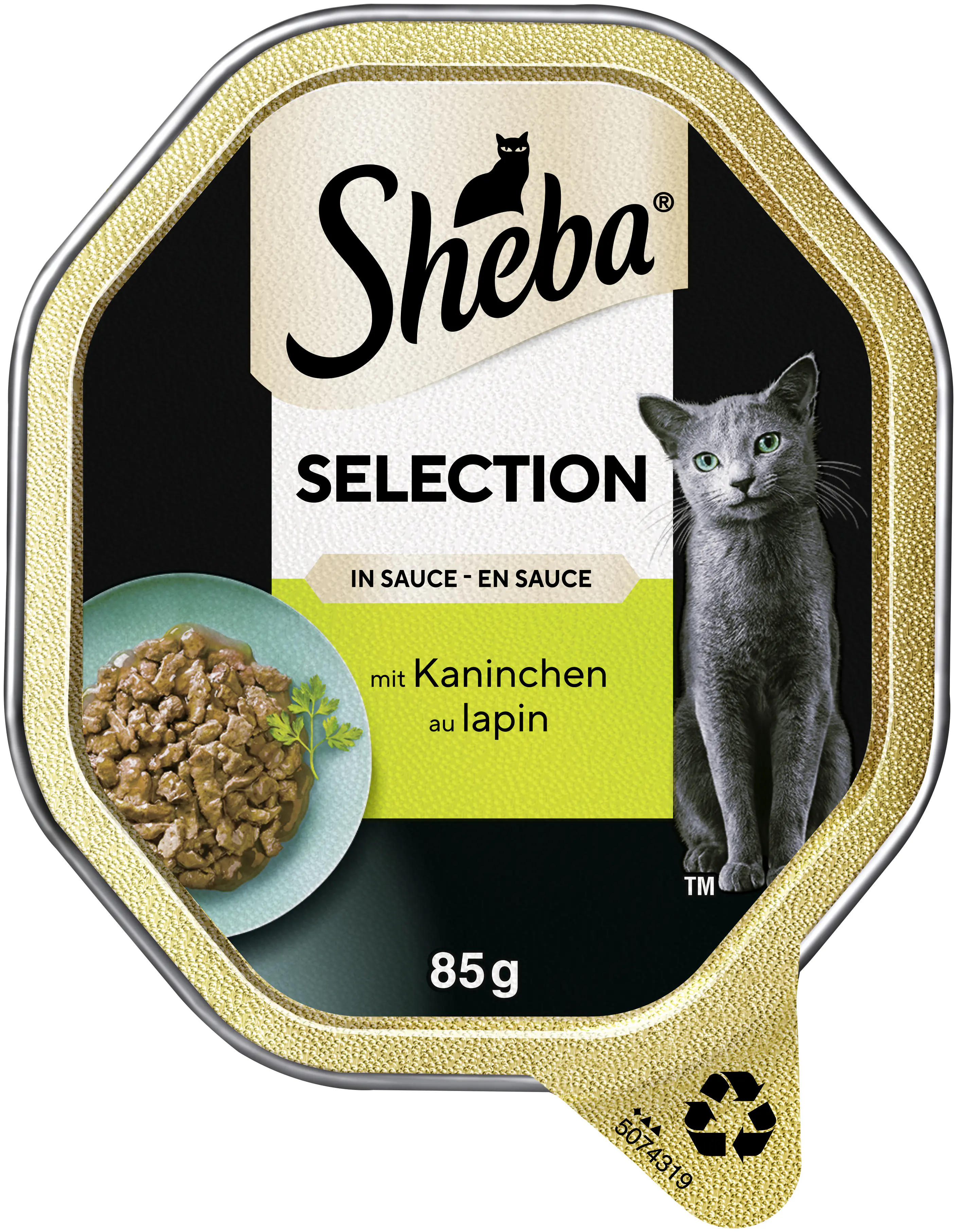 Sheba Selection in Sauce Katzennassfutter Adult 85 g Kaninchenhäppchen