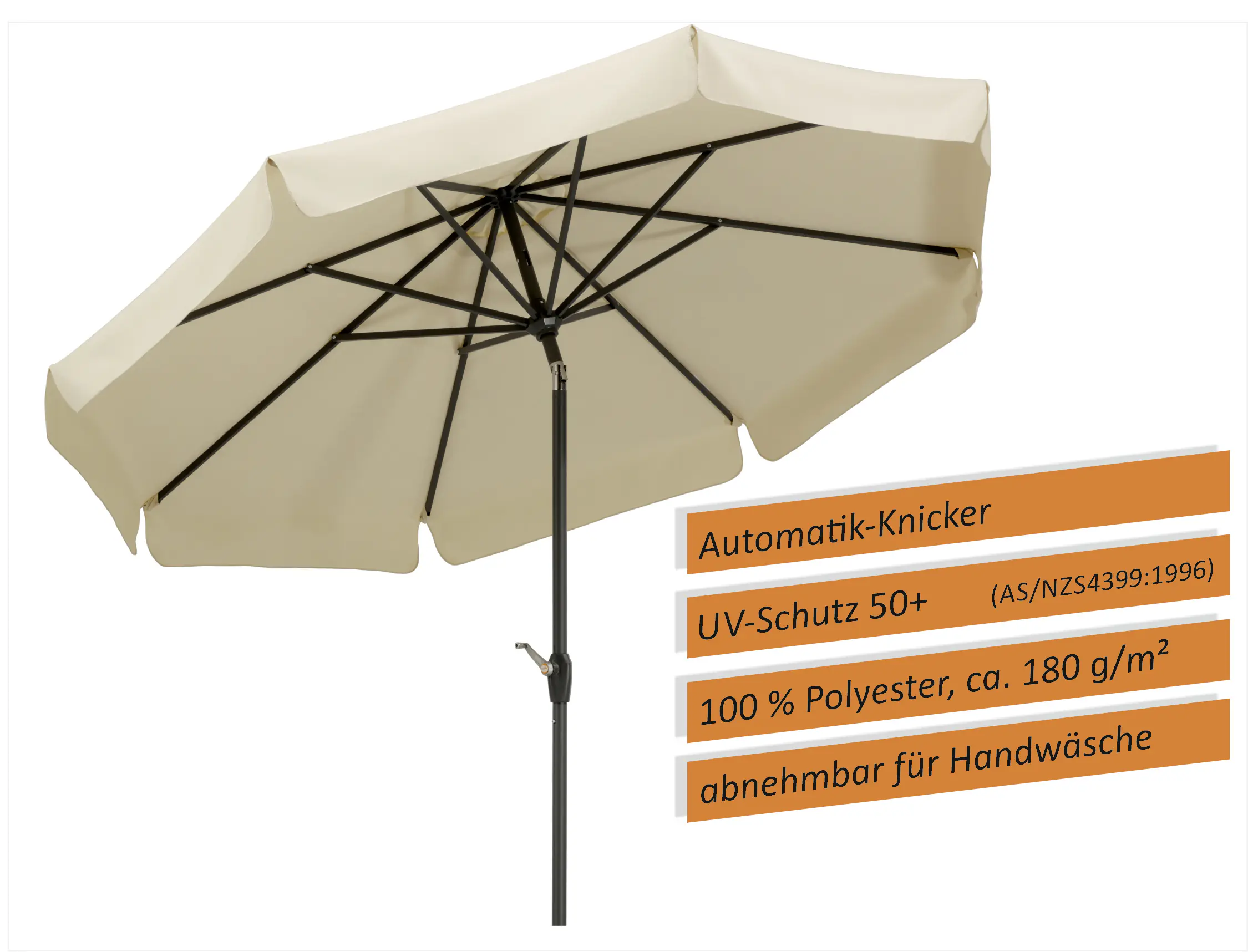 Schneider Sonnenschirm Orlando natur Ø 270 cm