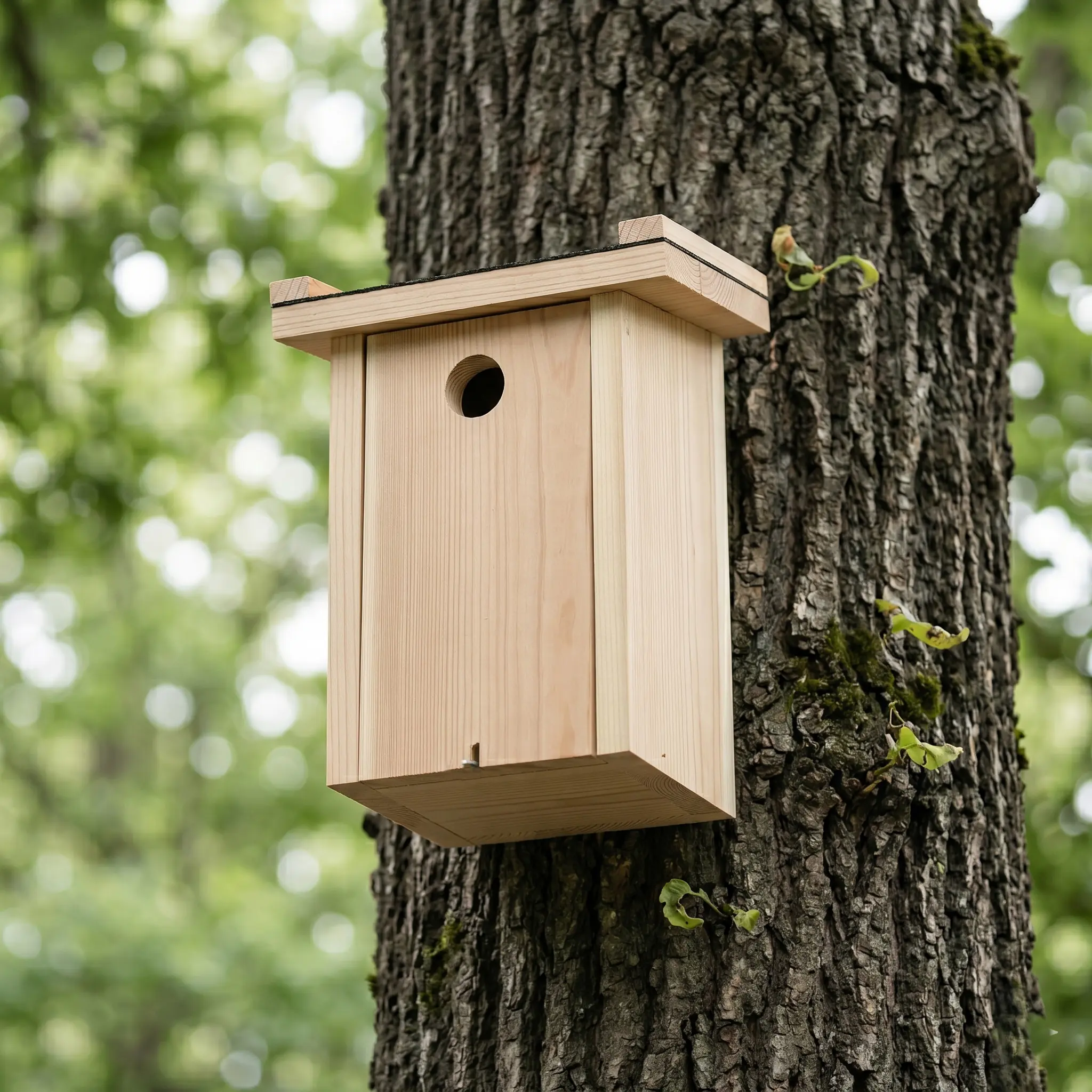 Nistkasten für Wildvögel 26 x 19 cm Einflugloch Ø 2,8 cm natur