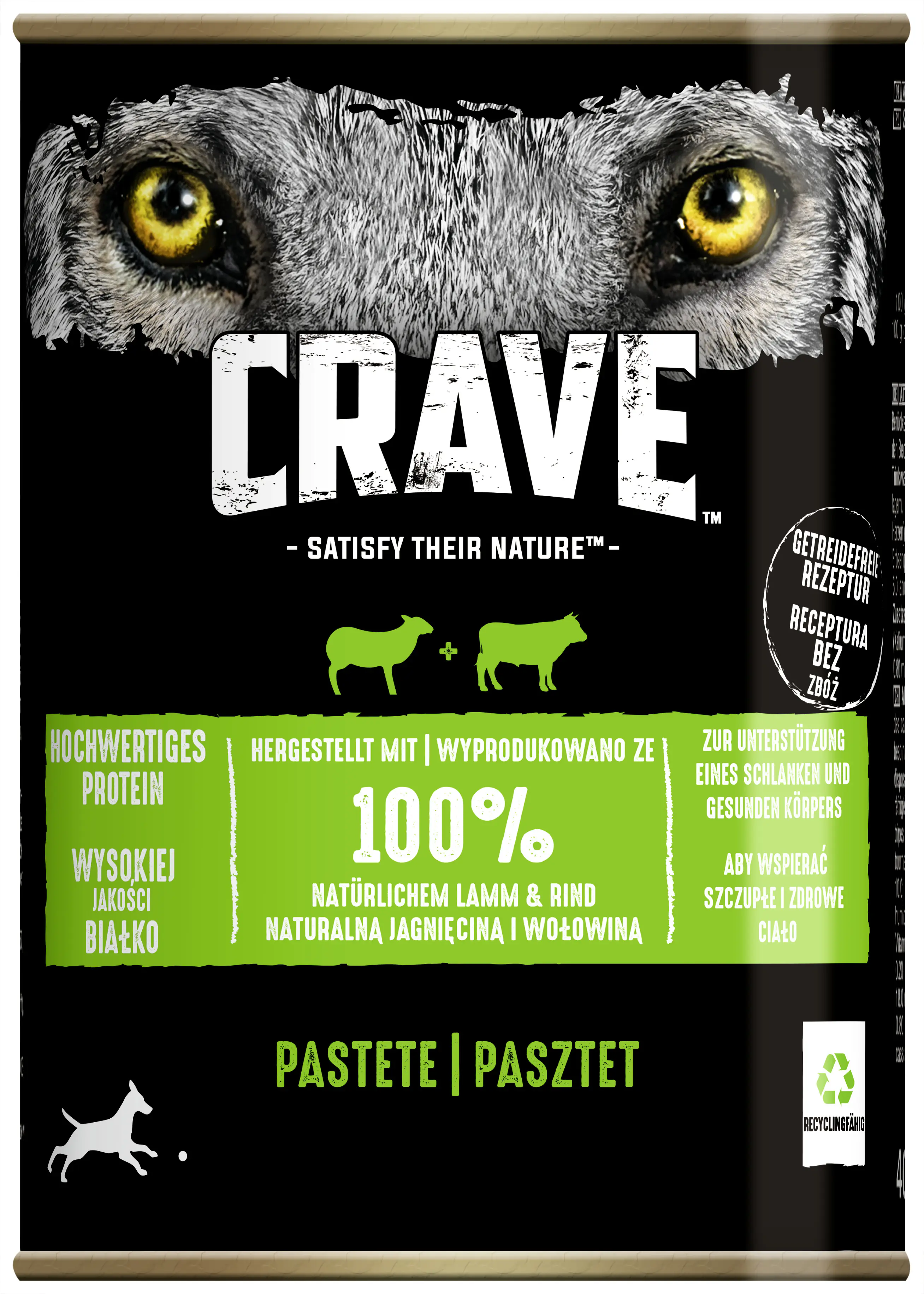Crave Adult mit Lamm und Rind Hundefutter 400 g