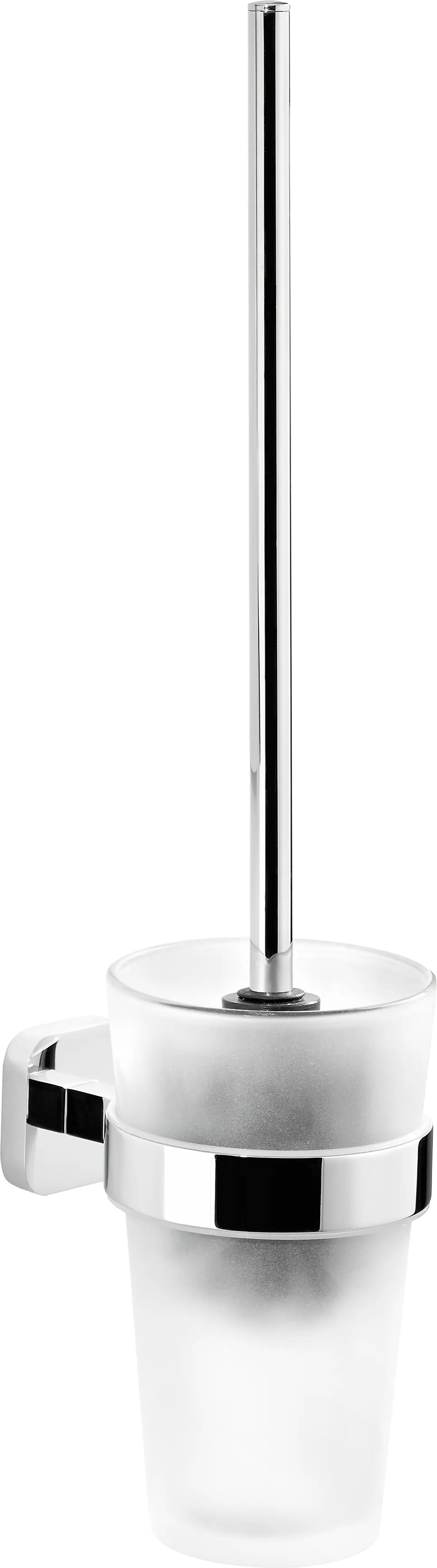 tesa WC-Garnitur Elegaant Metall und Milchglas, chrom