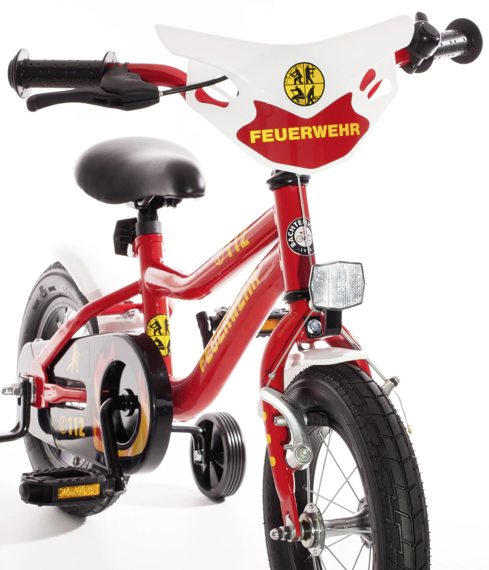 Bachtenkirch Kinderfahrrad Feuerwehr Kuma 18 Zoll rot weiß