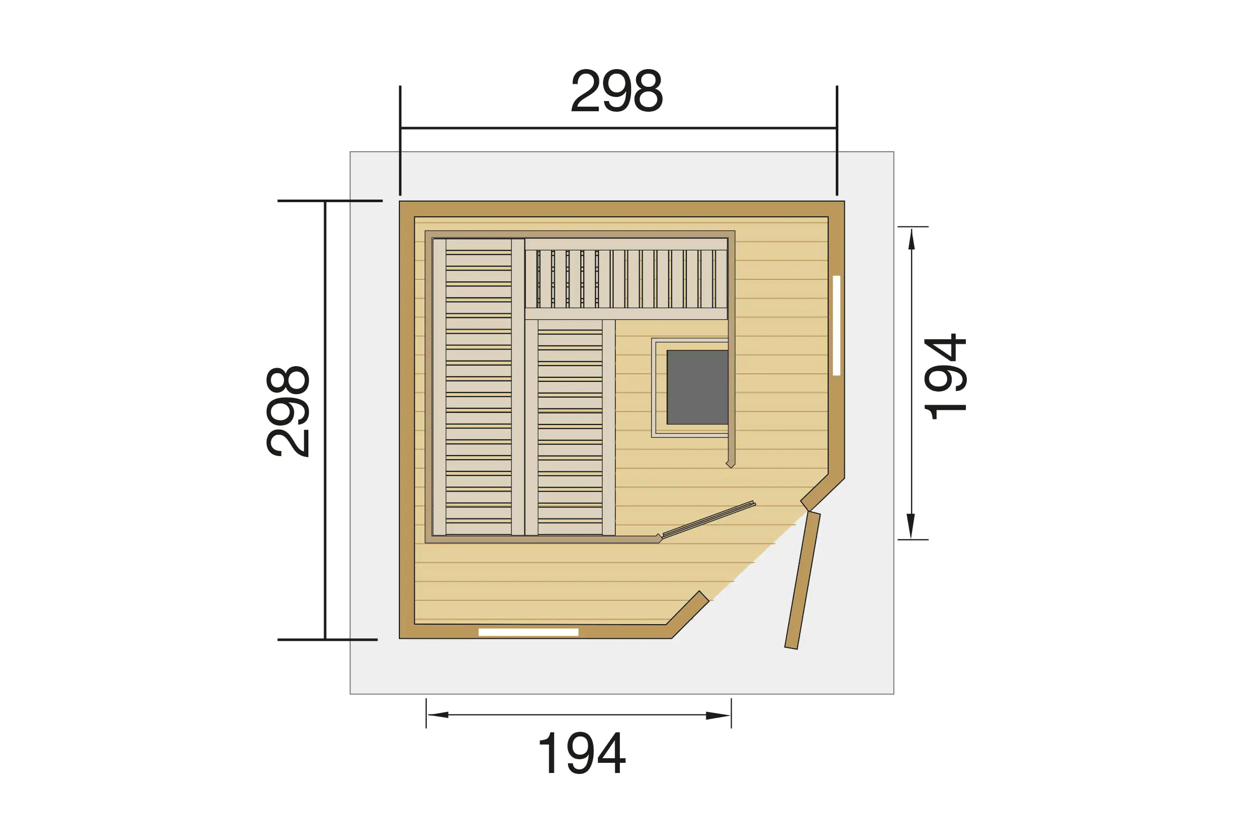 weka Saunahaus KURIKKA Sparset 7,5 kW BioS natur weka Saunahaus KURIKKA Sparset 7,5 kW BioS natur