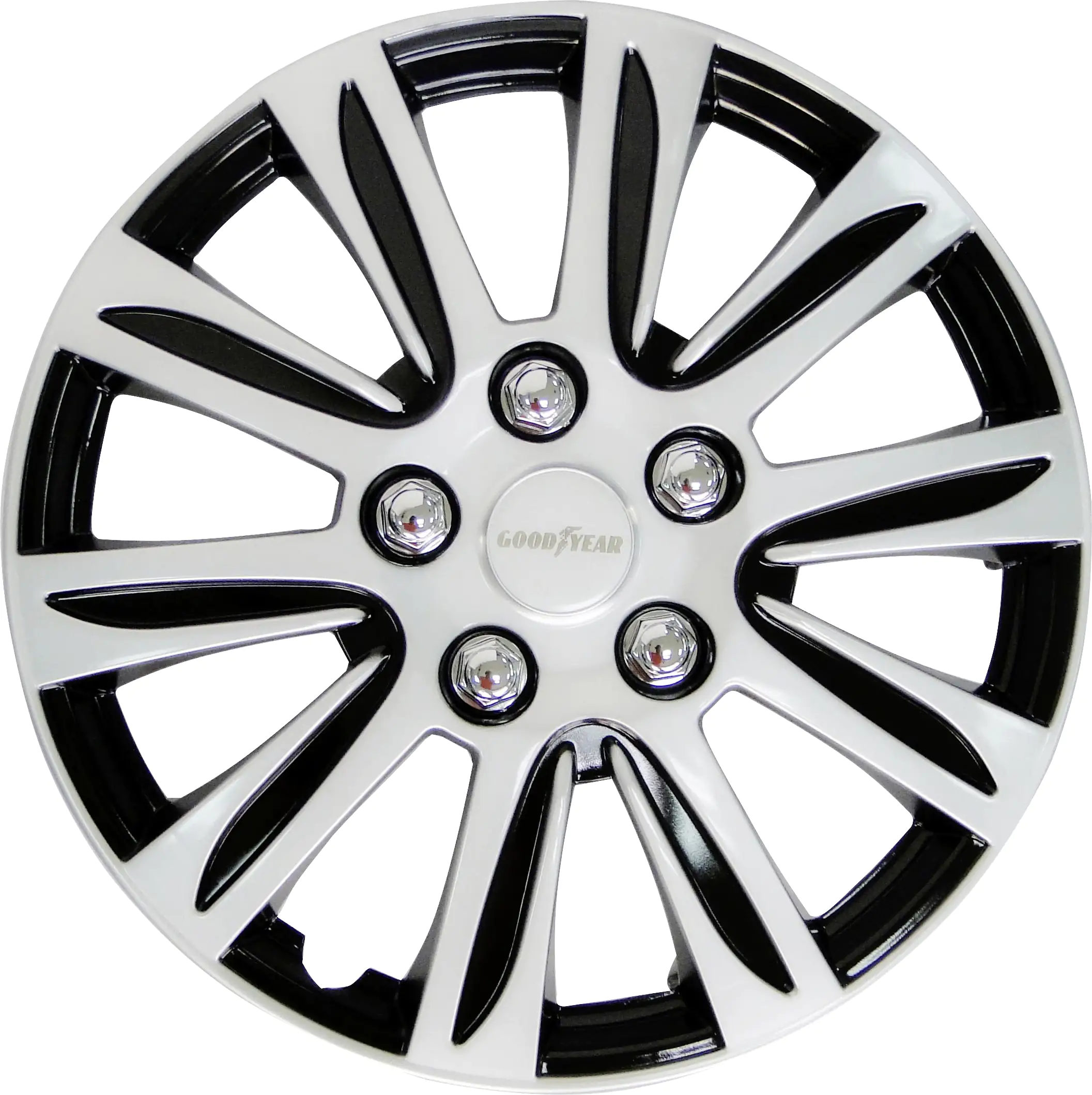 Goodyear Radzierblende Laredo 38 cm (15 Zoll) schwarz silber 4 Stück Goodyear Radzierblende Laredo 38 cm (15 Zoll) schwarz silber 4 Stück