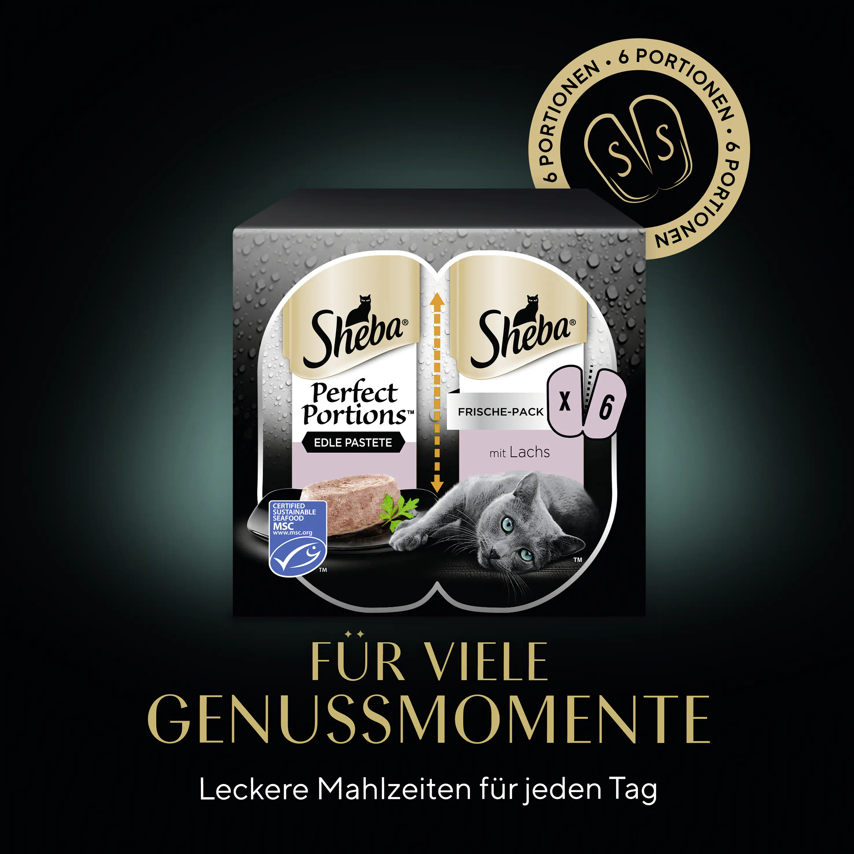 Sheba Perfect PORTIONS mit Lachs MSC Sheba Perfect PORTIONS mit Lachs MSC