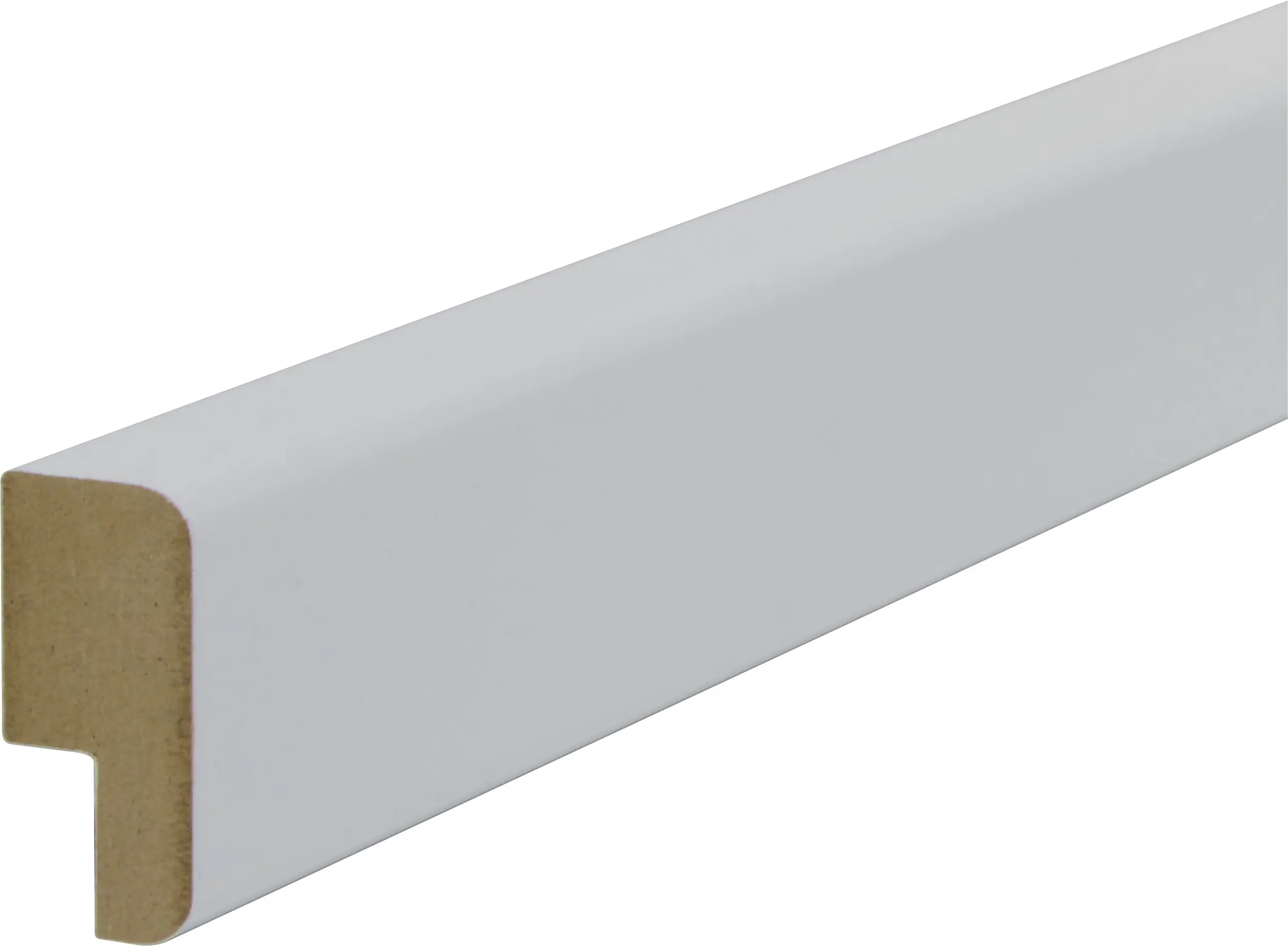 B.S. Bauprogramm Bilder-Falzleiste 250 cm 40 x 18 mm weiß