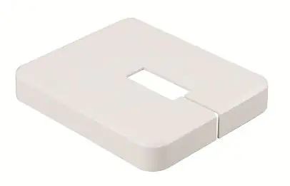 sanicomfort Kunststoffrosette K12 für Heizkörper-Standrohrfuß, weiß