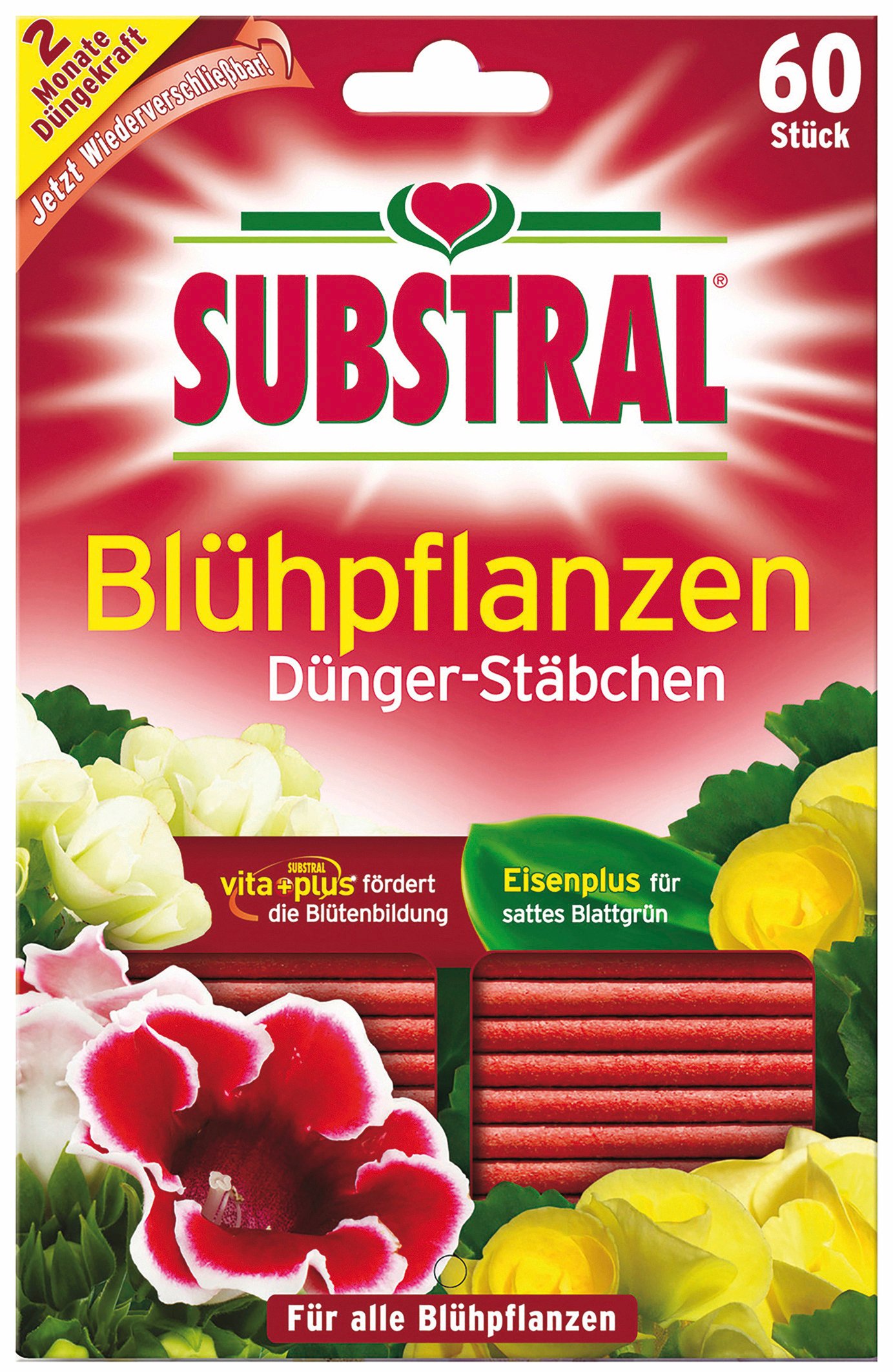 Substral Dünger-Stäbchen für Blühpflanzen 60 Stück
