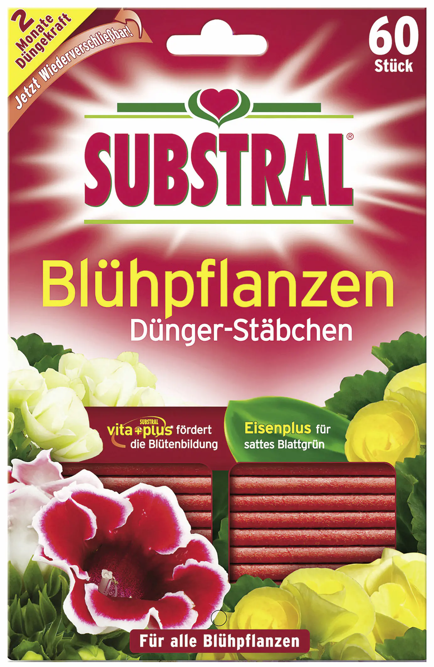Substral Dünger-Stäbchen für Blühpflanzen 60 Stück