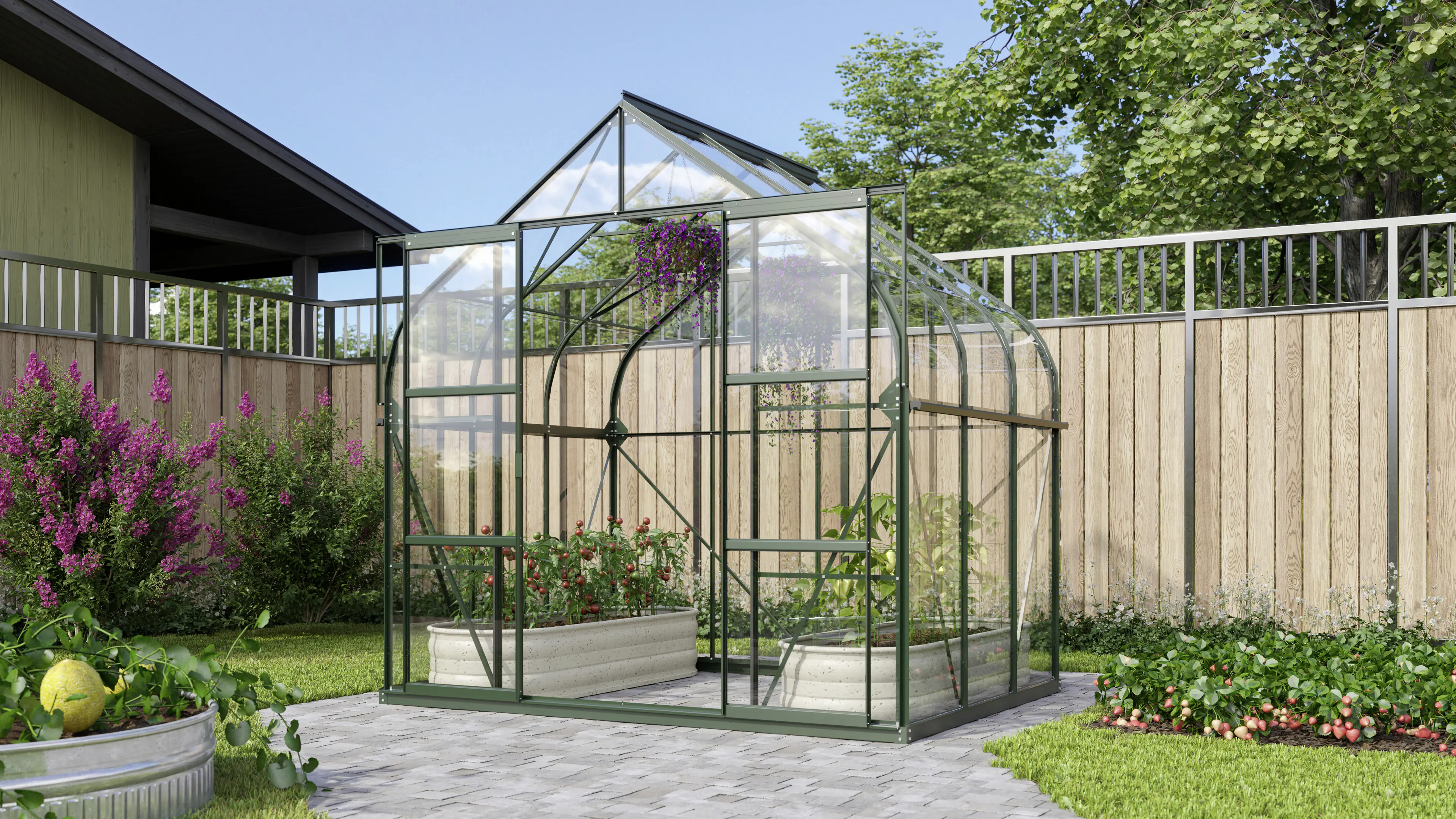 Vitavia Gewächshaus Dione 5000 264 x 195 cm 3 mm Sicherheitsglas