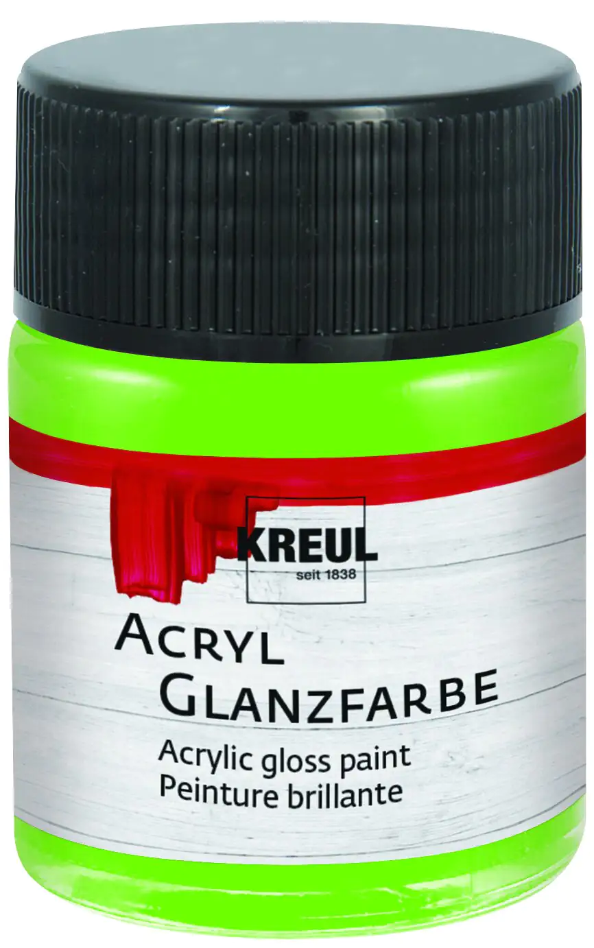 Kreul Acryl Glanzfarbe lindgrün 50 ml
